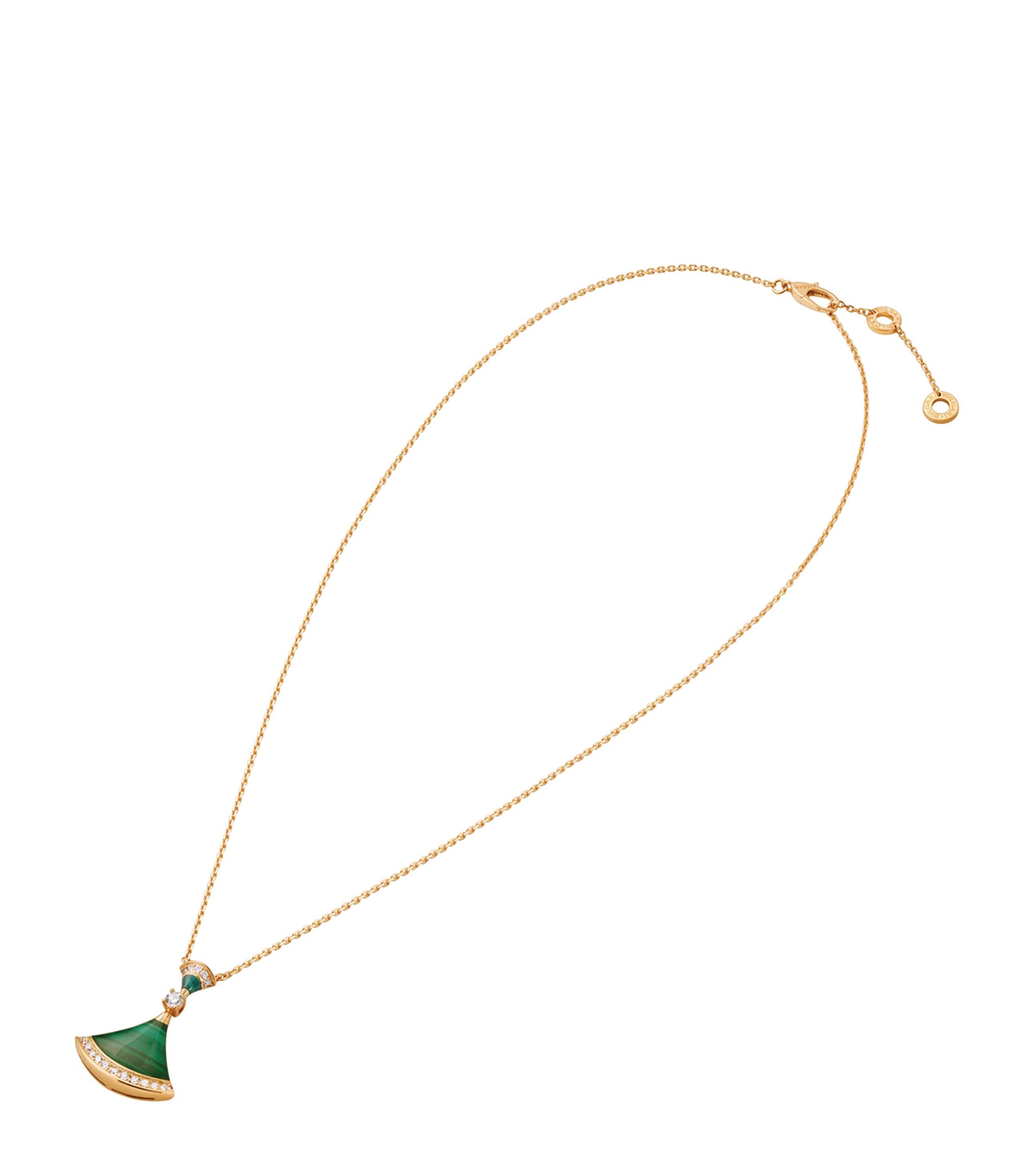 Yellow Gold, Diamond And Malachite Divas' Dream Necklace YELLOW GOLD Image 1