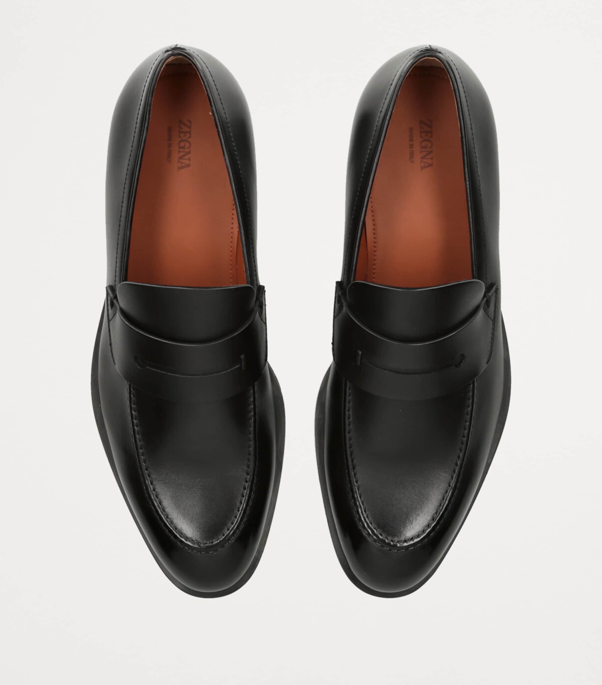 Zegna Leather L'Asola Loafers | Harrods UK