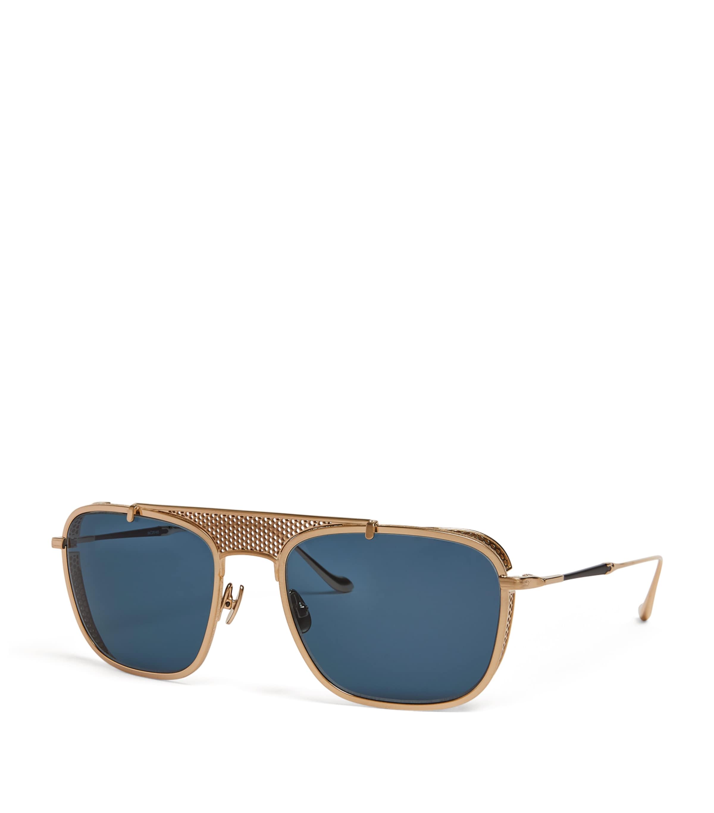 Crossbar Aviator Sunglasses BRUSHED GOLD Image 3