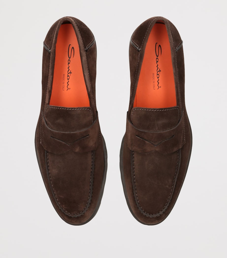 Suede Detroit Roccia Loafers DARK BROWN Image 4