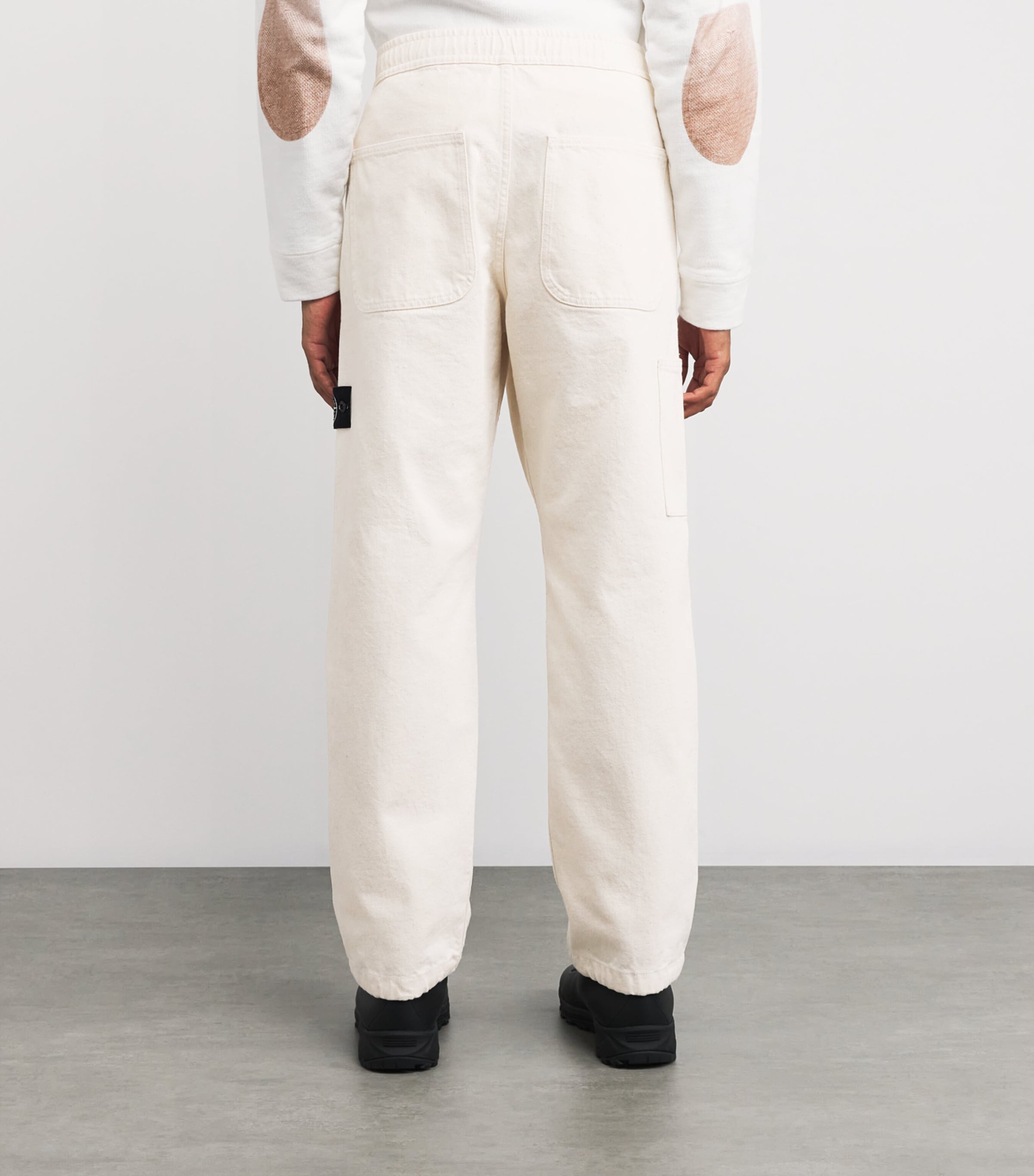 Cotton Twill Straight Trousers V0093 Image 4