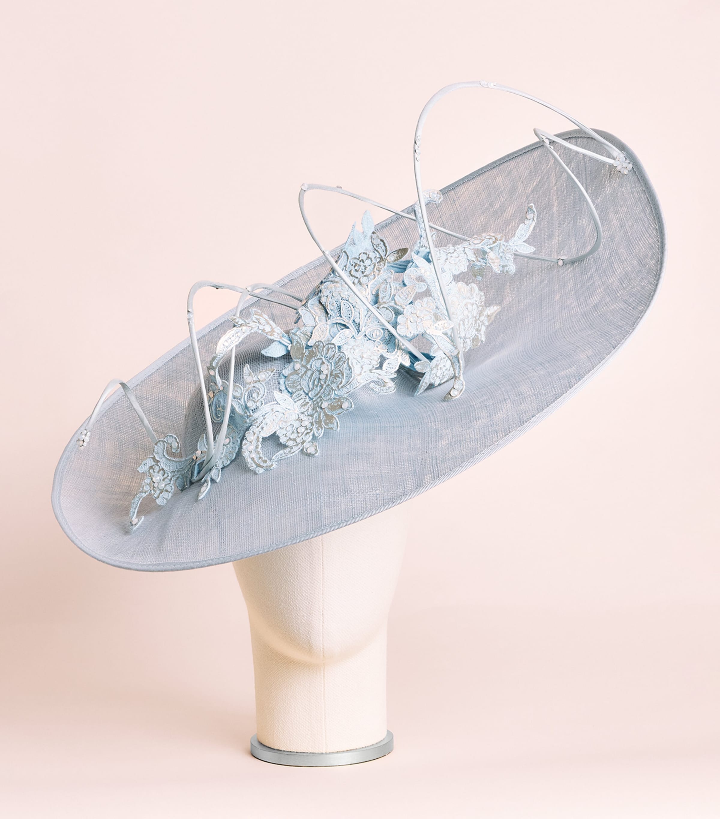 Vivien Sheriff Appliqué Equestrian Hat Ice Blue Image 2