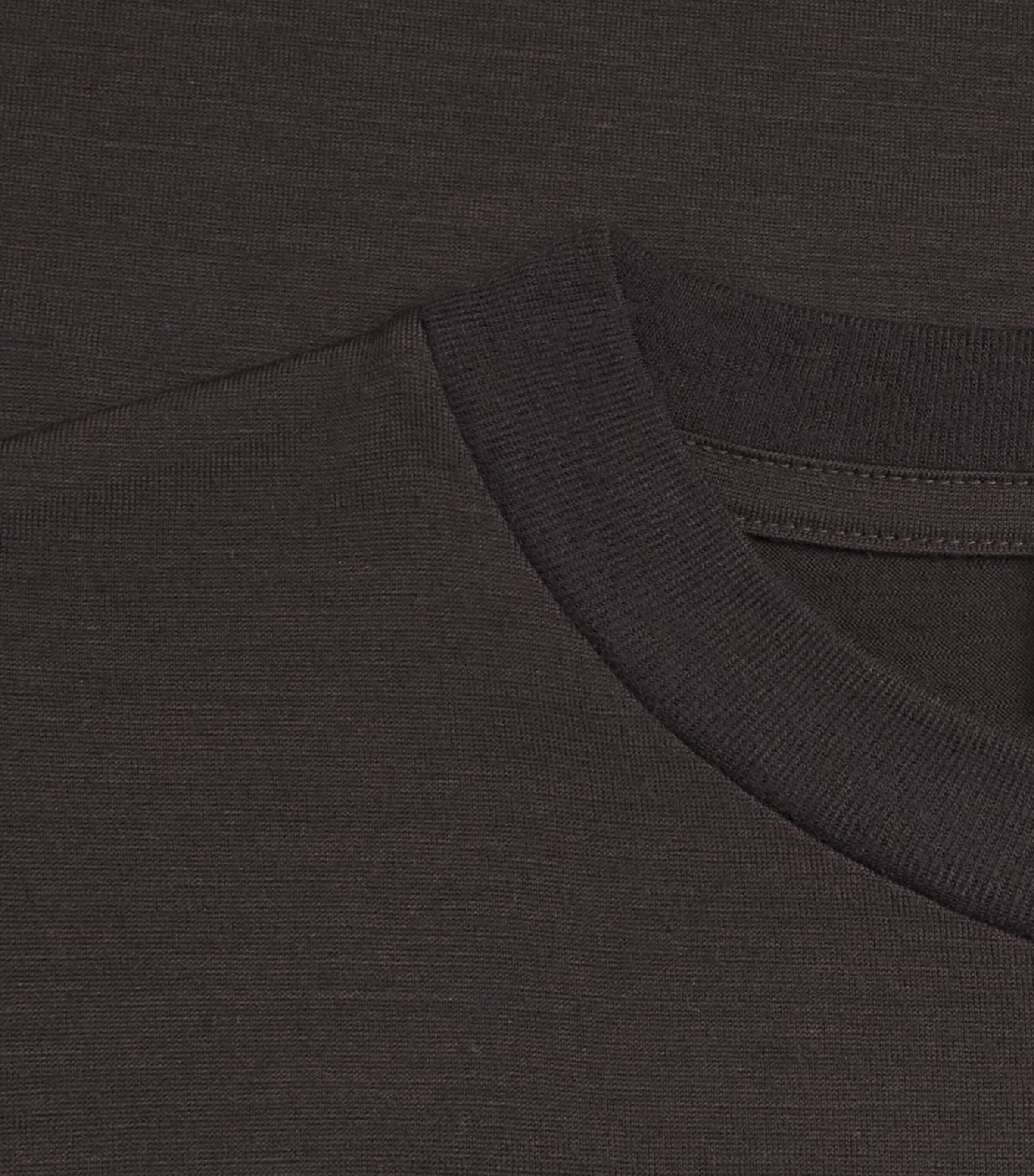 Studio Nicholson Mens Wool Henley T-Shirt Black Grape Image 6