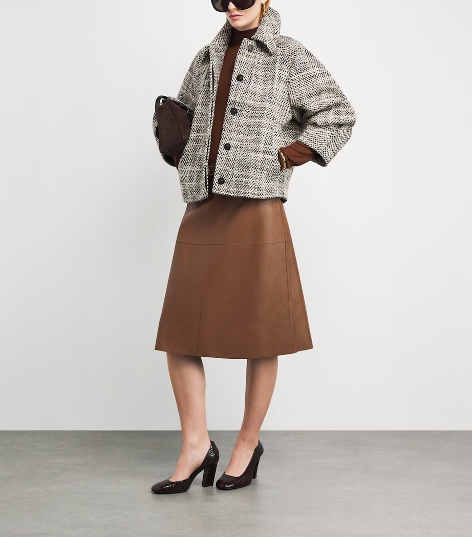 Nappa Leather Niven Skirt CINNAMON Image 2
