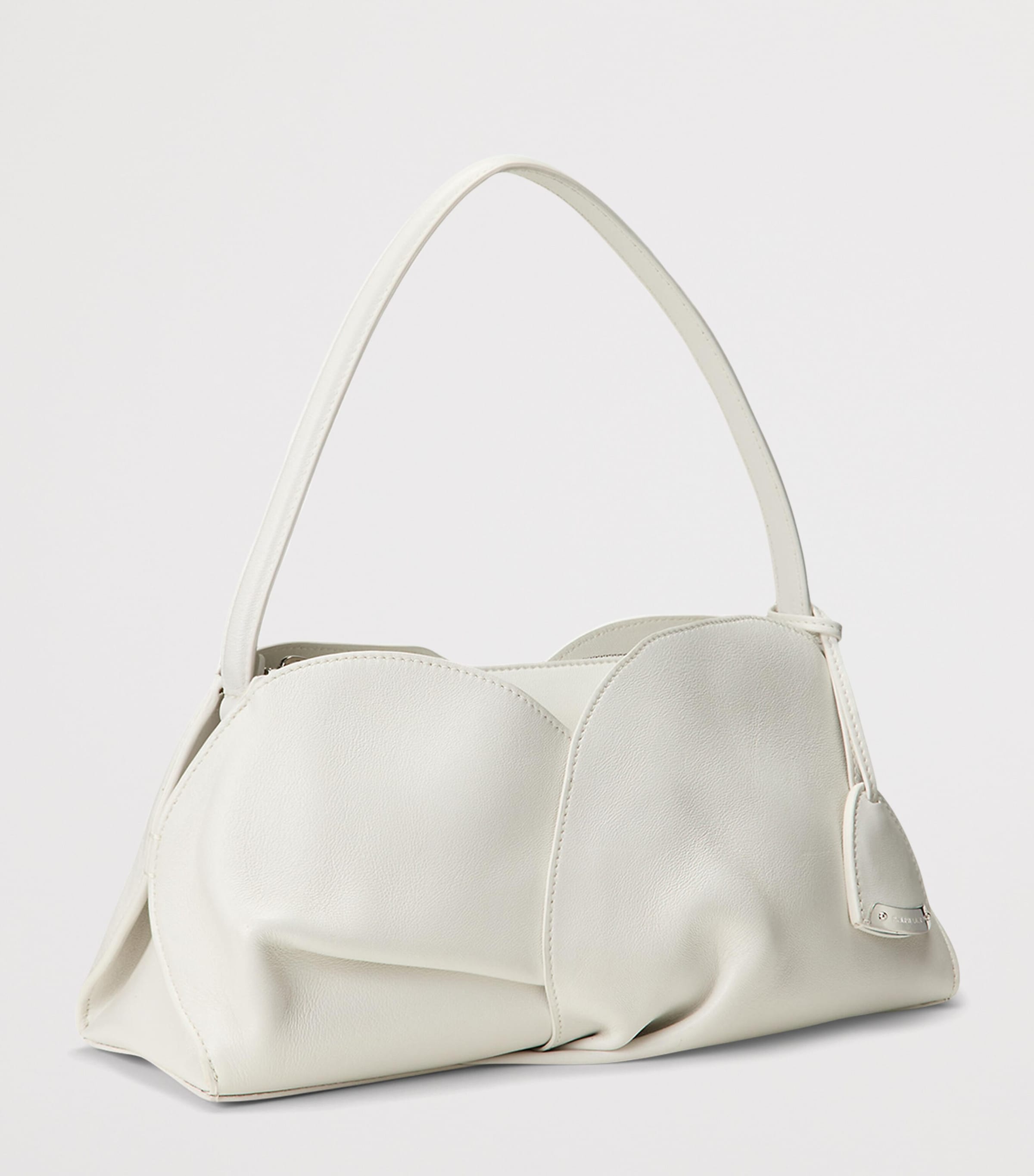 Ralph Lauren Collection White Small Leather The Ralph Shoulder Bag
