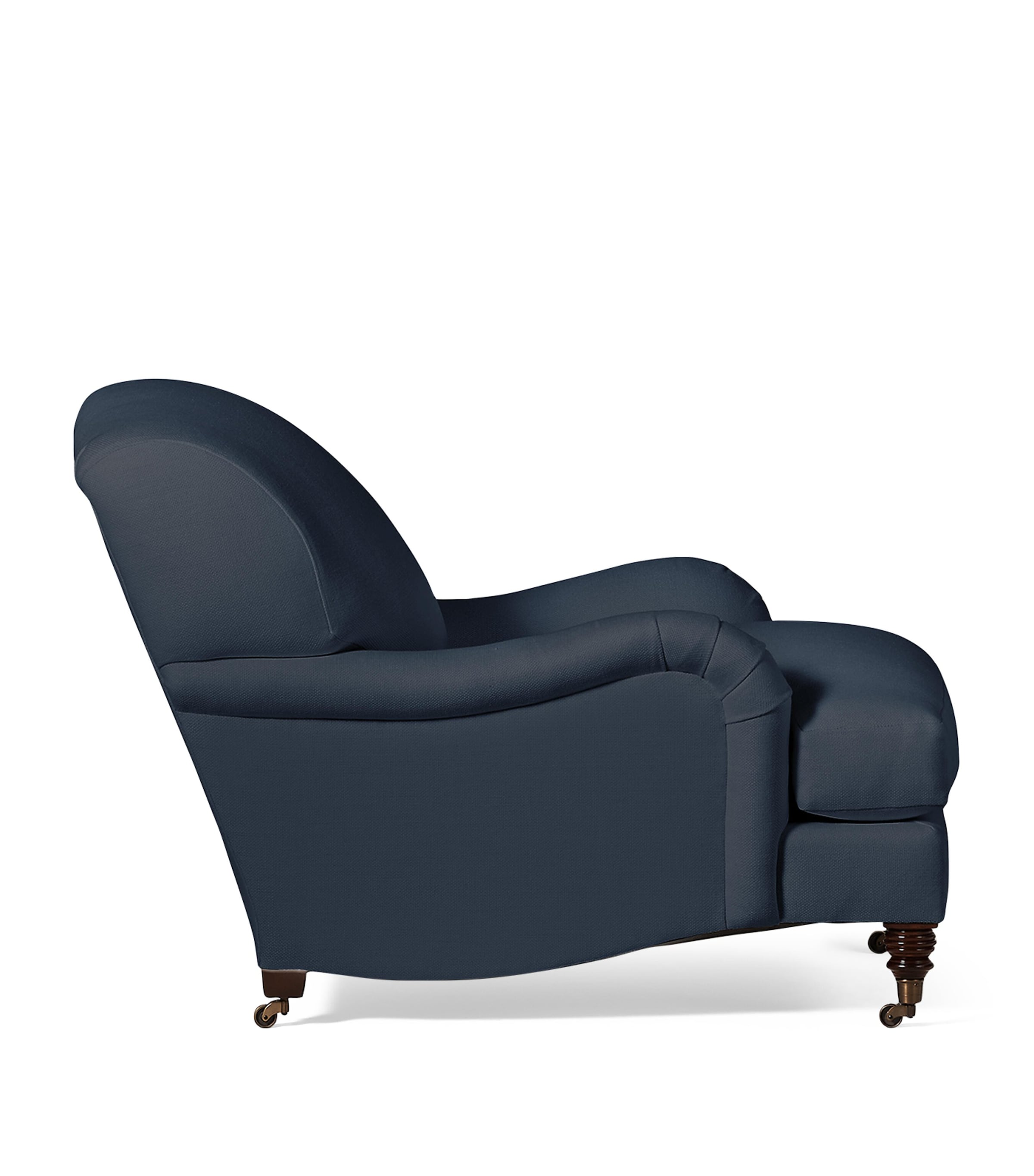 Beechwood and Linen Somerville Club Chair MEDIUM MAHOGANY Image 3