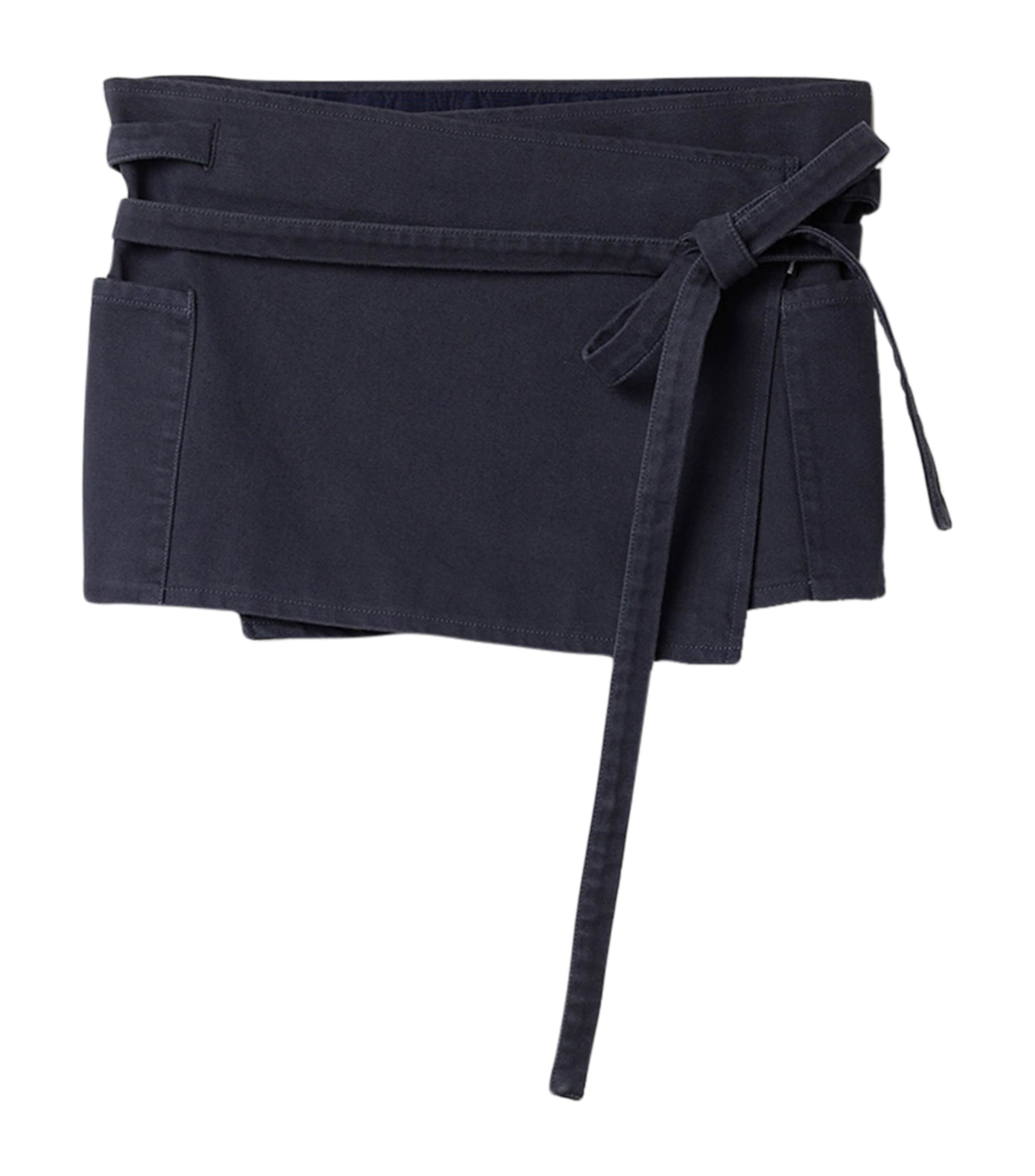 Miu Miu Womens Cotton Gabardine Mini Skirt Image 1
