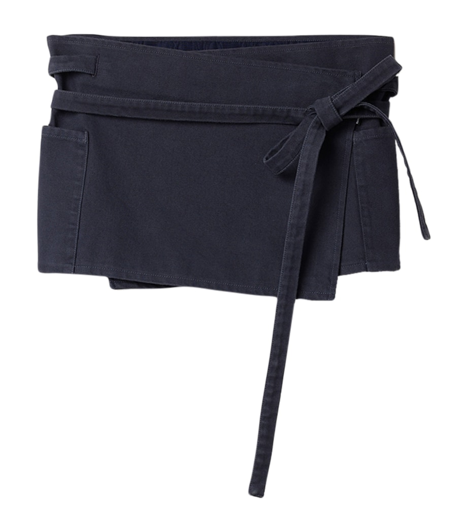 Miu Miu Womens Cotton Gabardine Mini Skirt Image 1