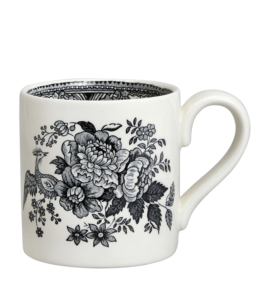 Burleigh Asiatic Pheasants Mug (248ml) Black & White Image 1
