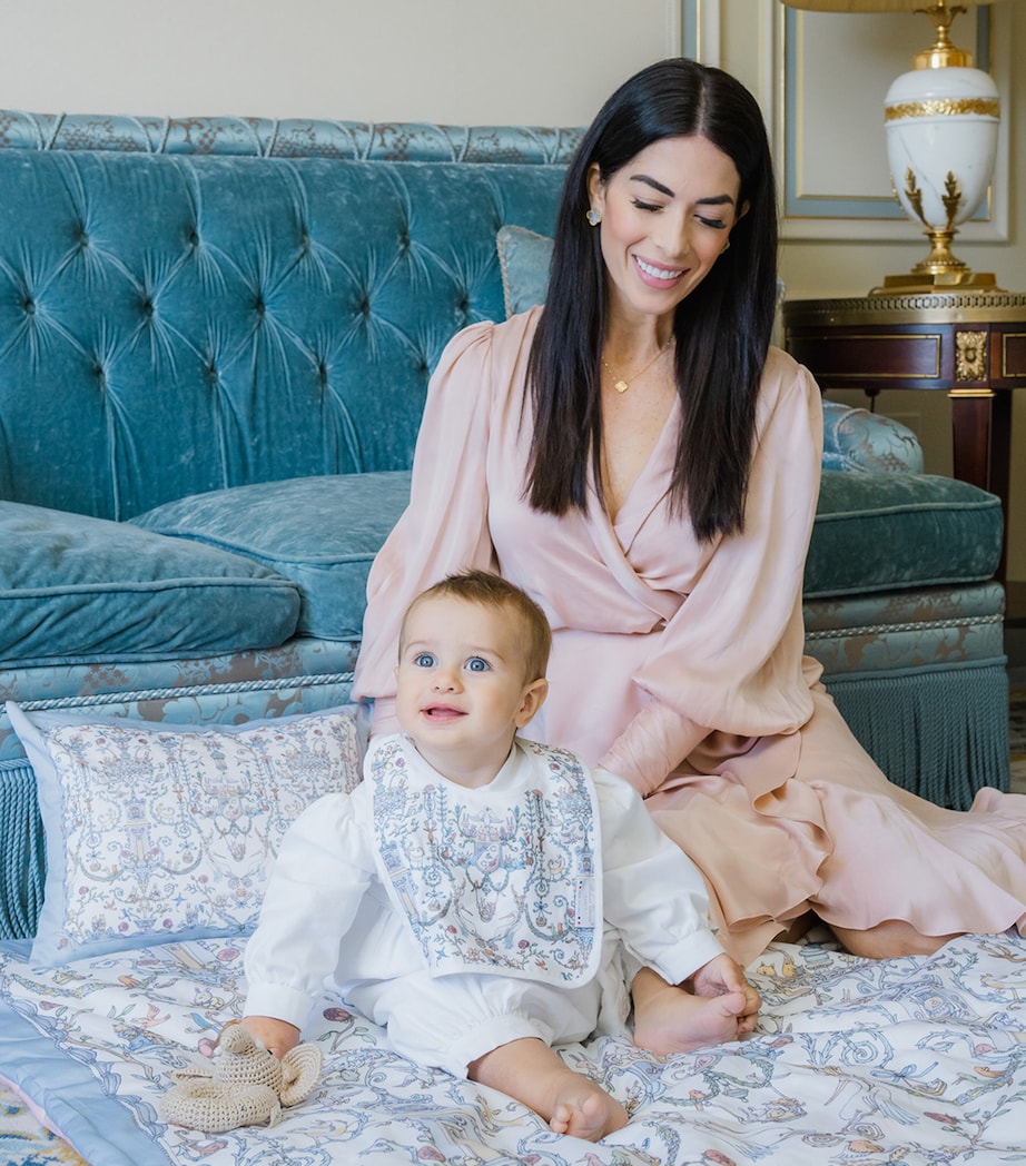 x Caitlin Wilson Toile de Jouy Bib WHITE Image 3