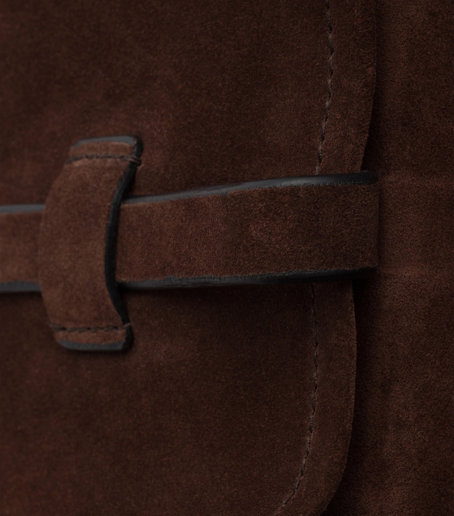 Prada Large Suede Route Shoulder Bag Brown Image 5