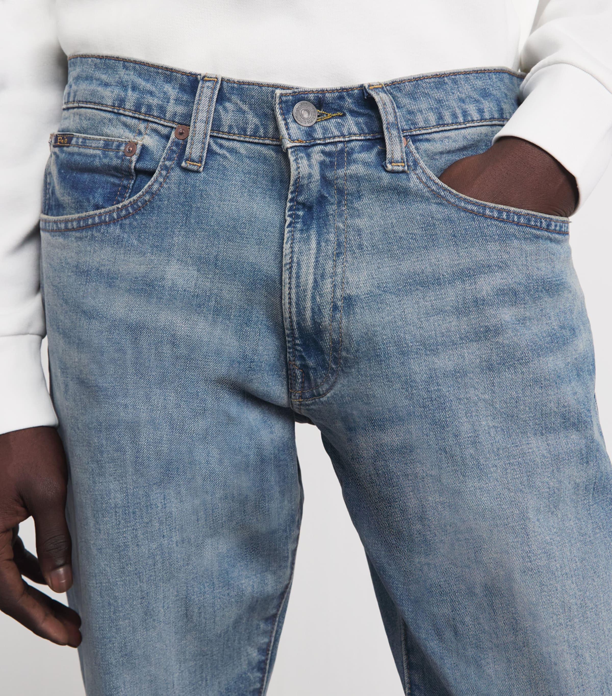 Polo Ralph Lauren Mens Stretch Hampton Straight Jeans Dixon Stretch Image 3