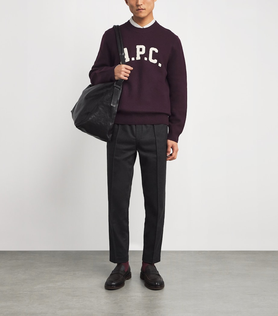 Wool Jay Logo Sweater GAC BURGUNDY Image 2