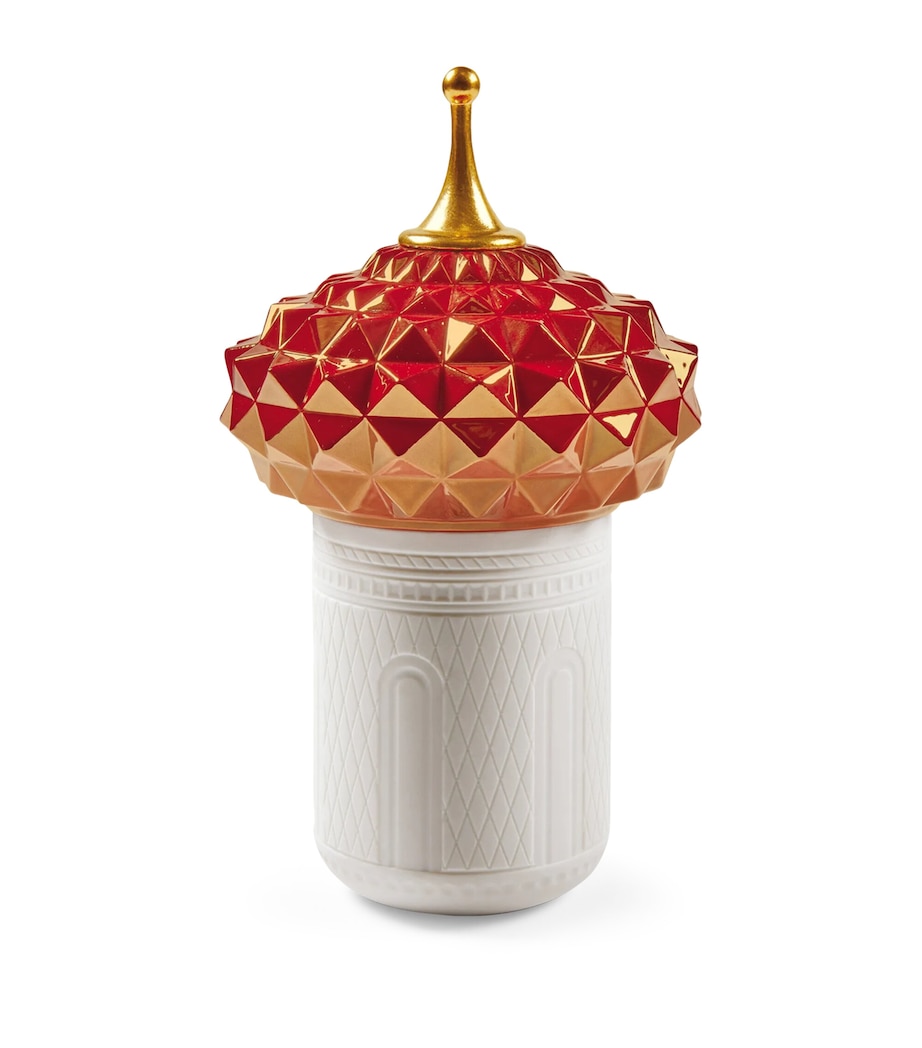 South Tower Candle (200g) WHITE / RED Image 1