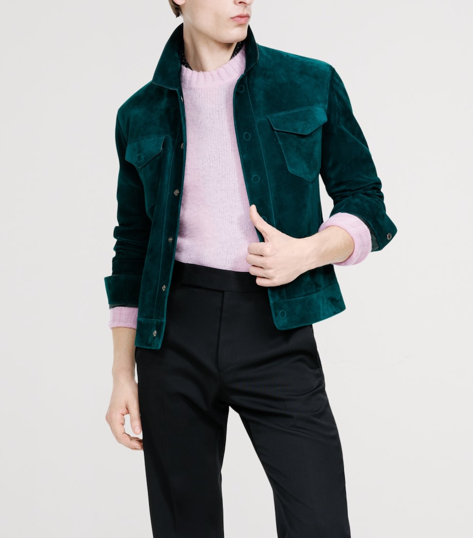 TOM FORD Mens Suede Jacket Gcu Image 5