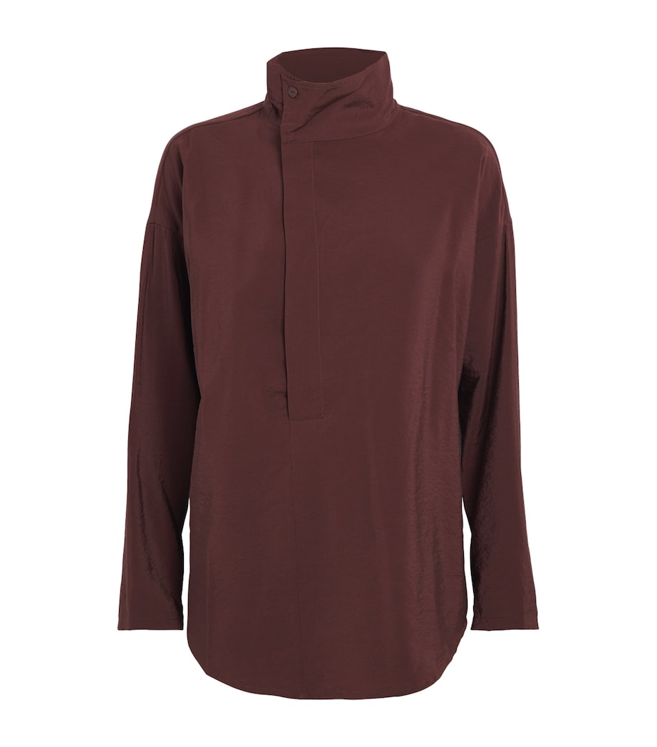 Asymmetric Placket Sanctuary Shirt OXBLOOD HABOTAI Image 1