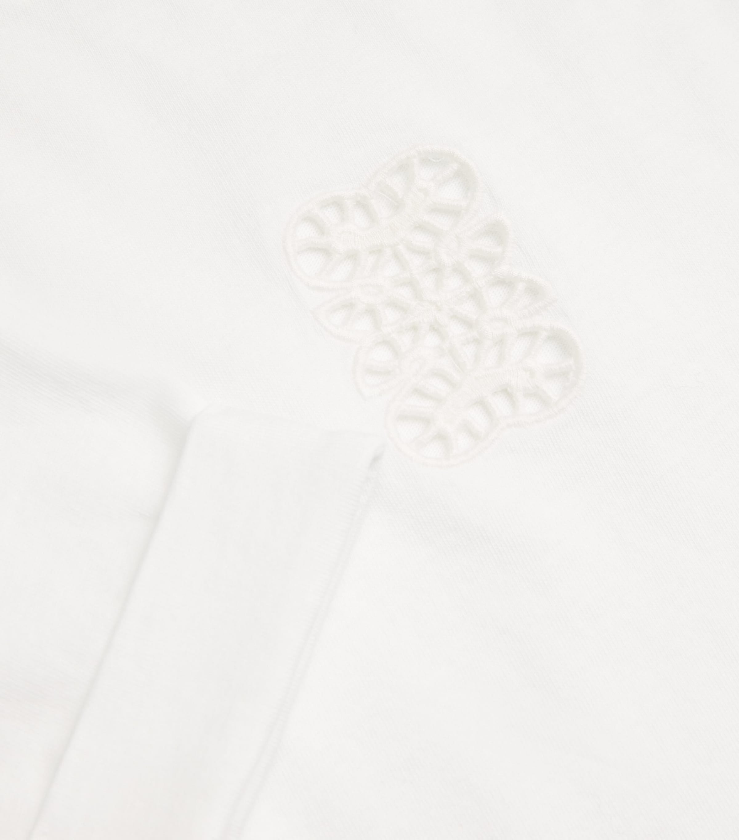 Cotton Monogram T-Shirt WHITE Image 5