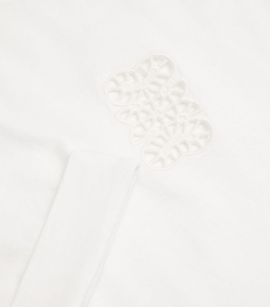 Cotton Monogram T-Shirt WHITE Image 5
