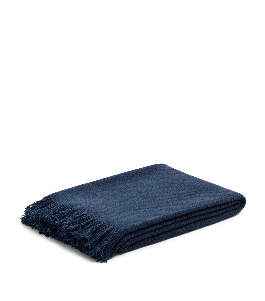 Begg x Co Cashmere Mossband Soul Throw (140cm x 180cm) Twilight Image 2