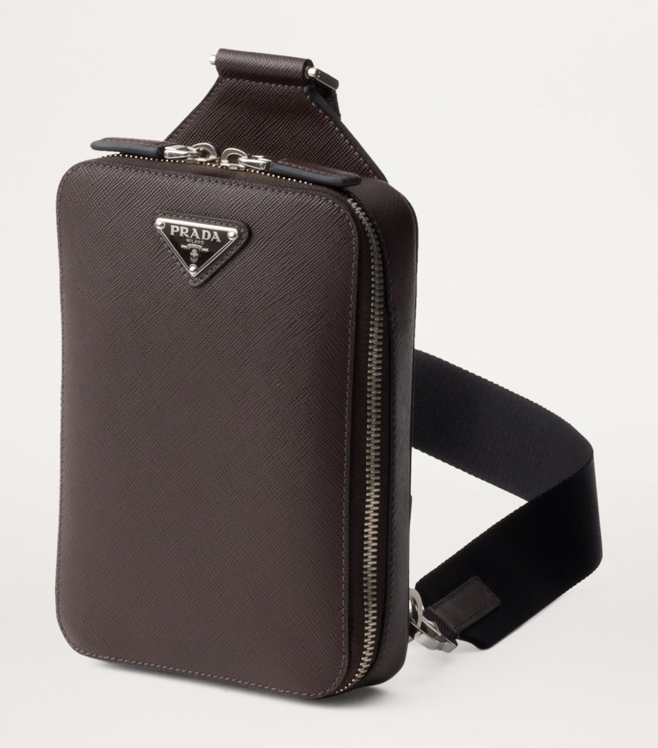 Saffiano Leather Brique Cross-Body Bag F0201 Image 3