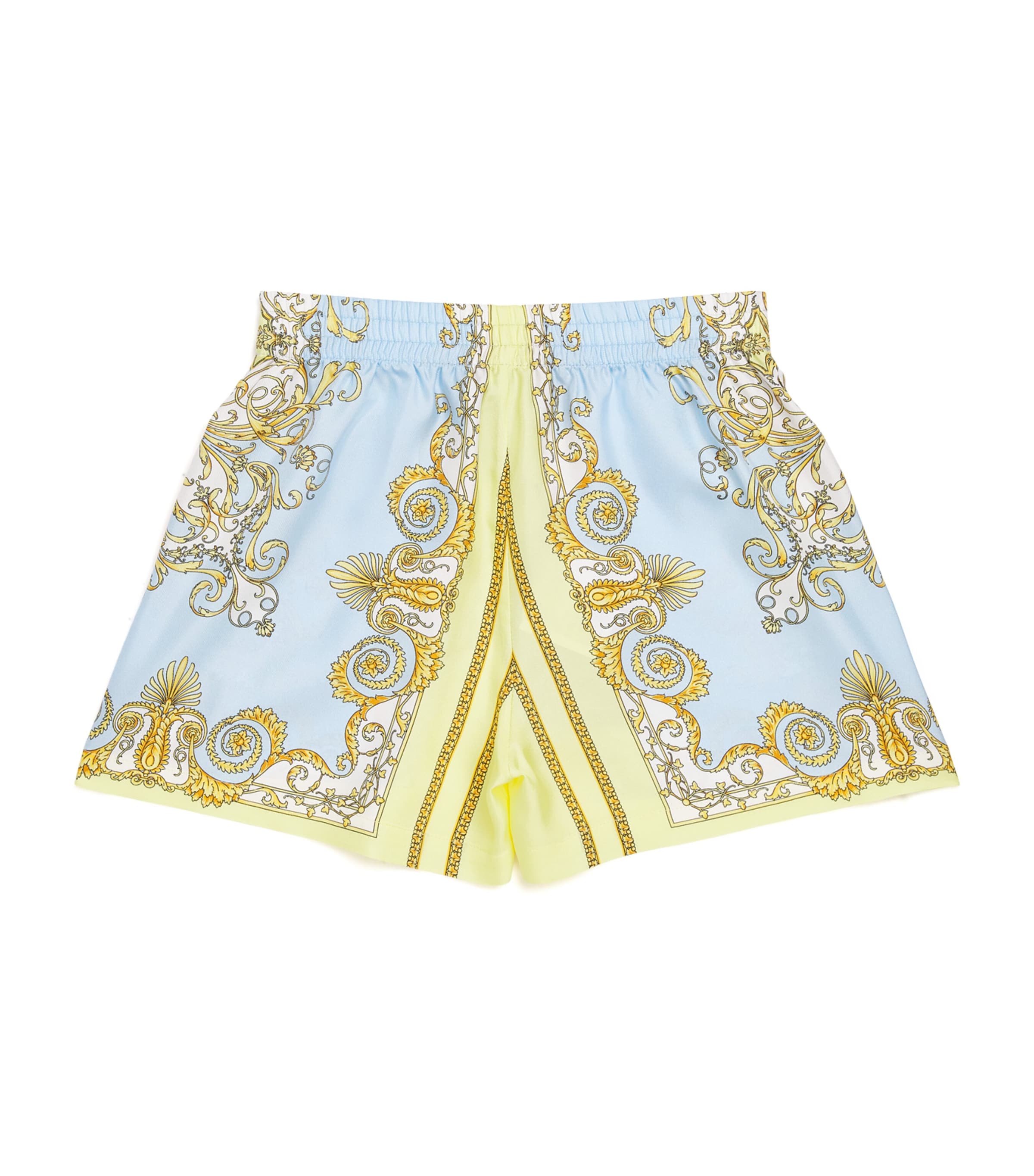 Silk Twill Shorts (6-14 Years) 5Y580 YELL+95 BLUE Image 1