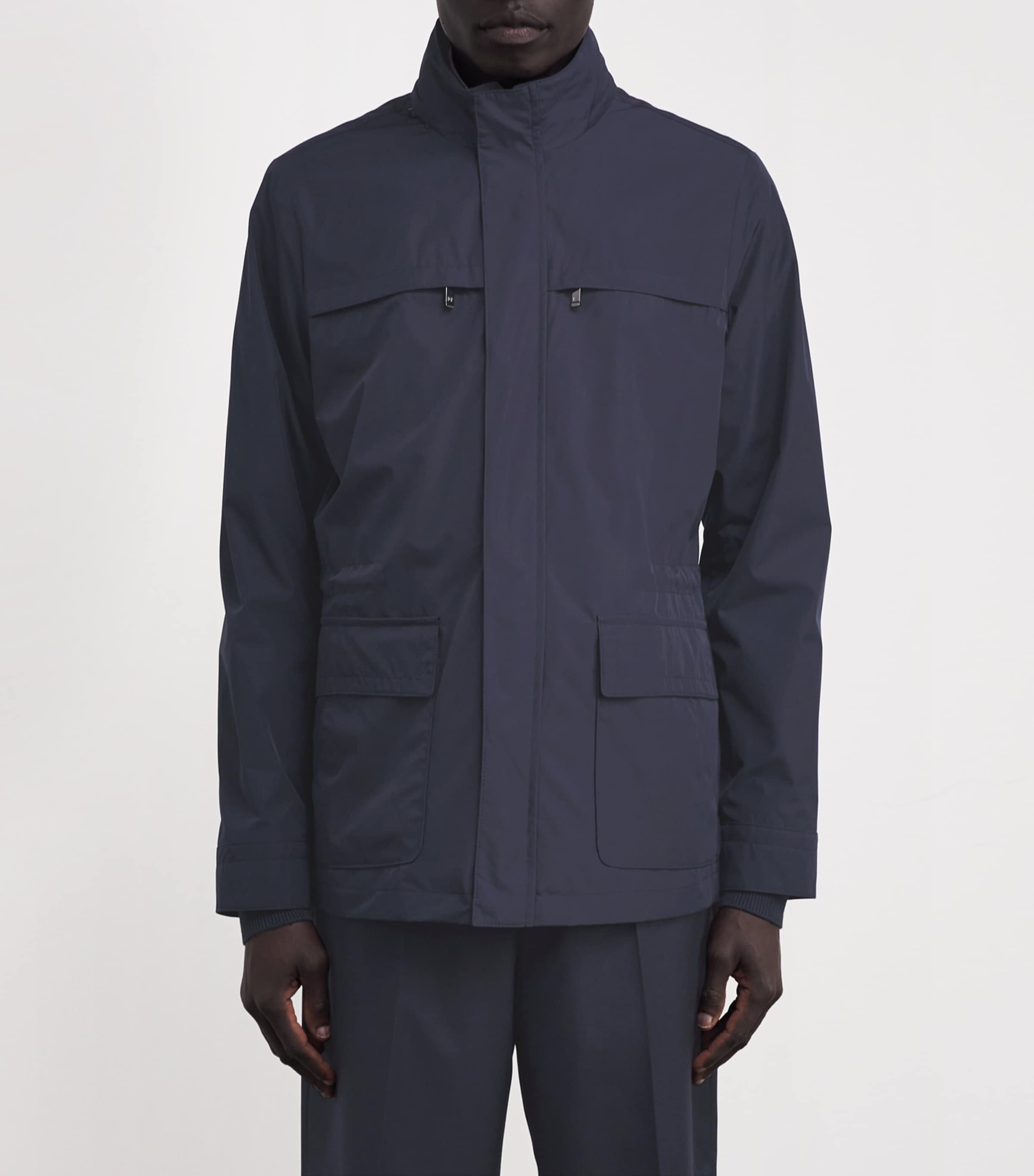 【関税込み】PAL ZILERI Field' jacket Oyster Field Jacket in Nylon and Cotton with Removable