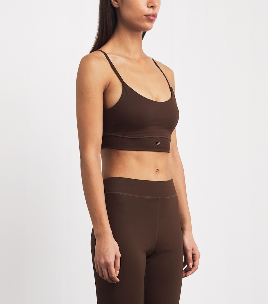 Y.O.U Womens Leamington Sports Bra Potting Soil Image 4
