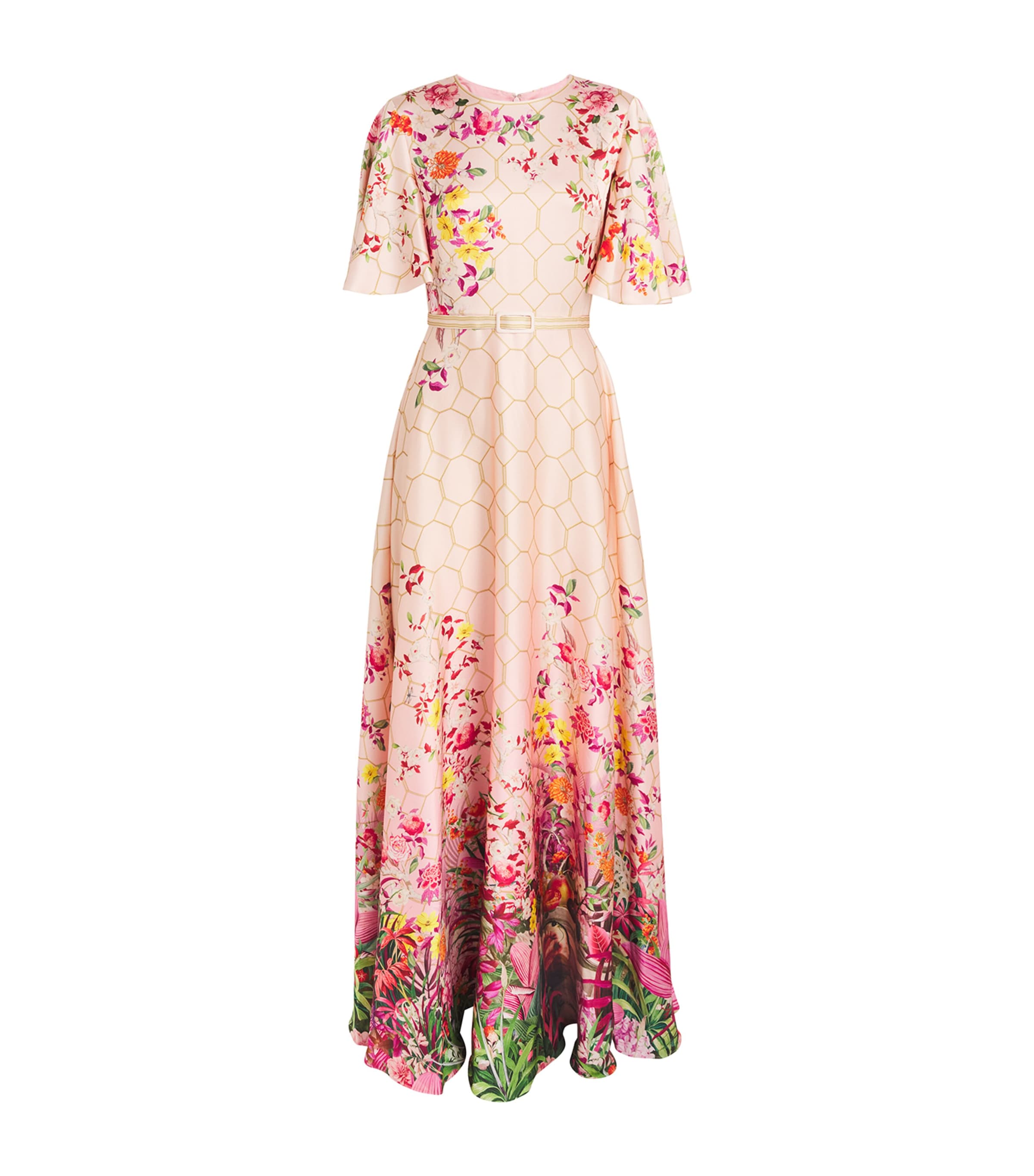 Mary Katrantzou Floral Print Harper Maxi Dress In Pink