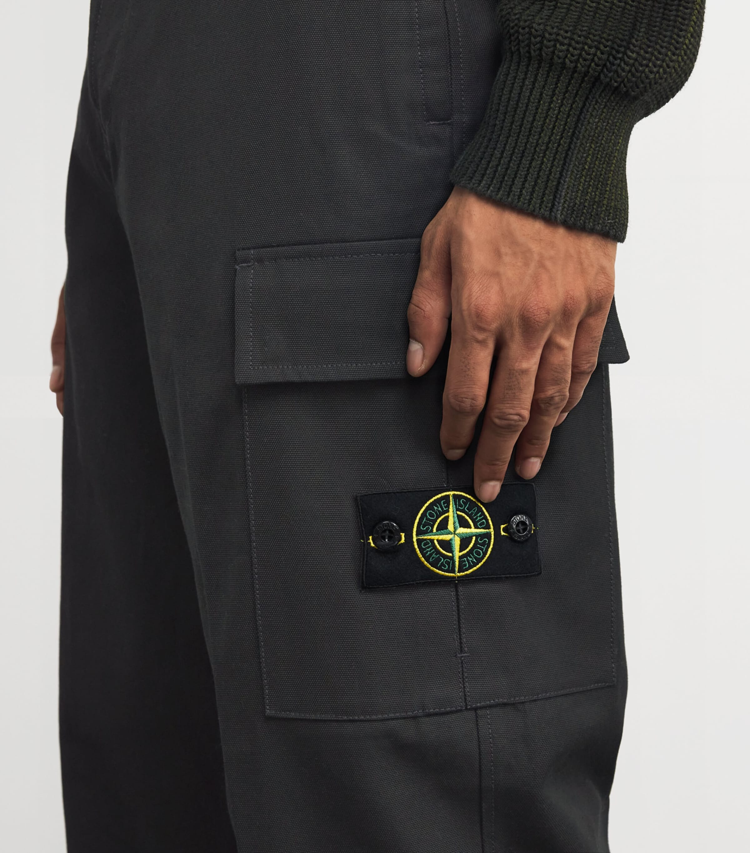 Cotton Cargo Trousers V0029 Image 6