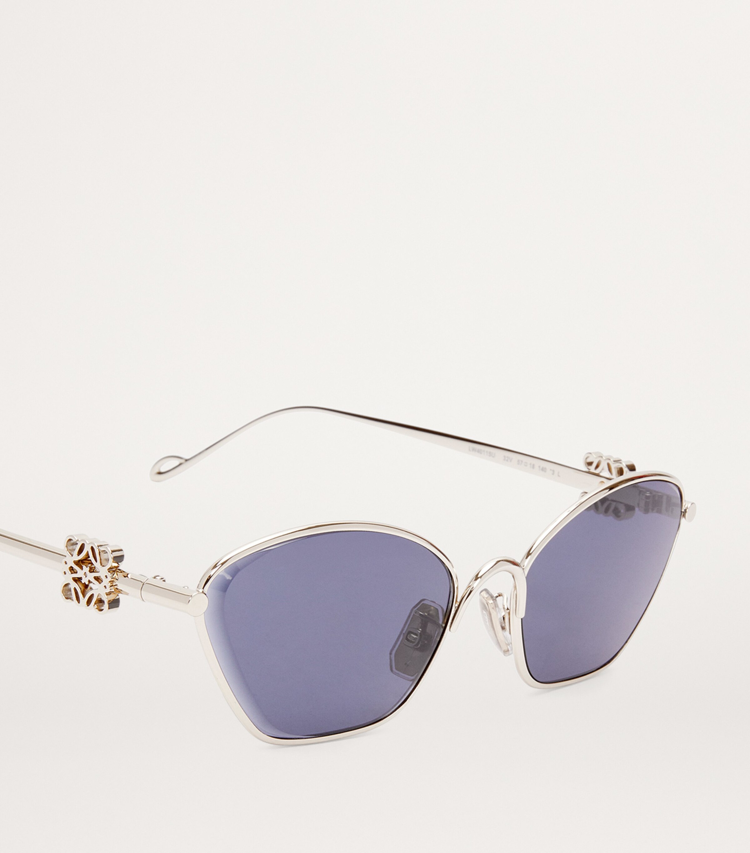 Anagram Hexagonal Sunglasses SOLID BLUE Image 4