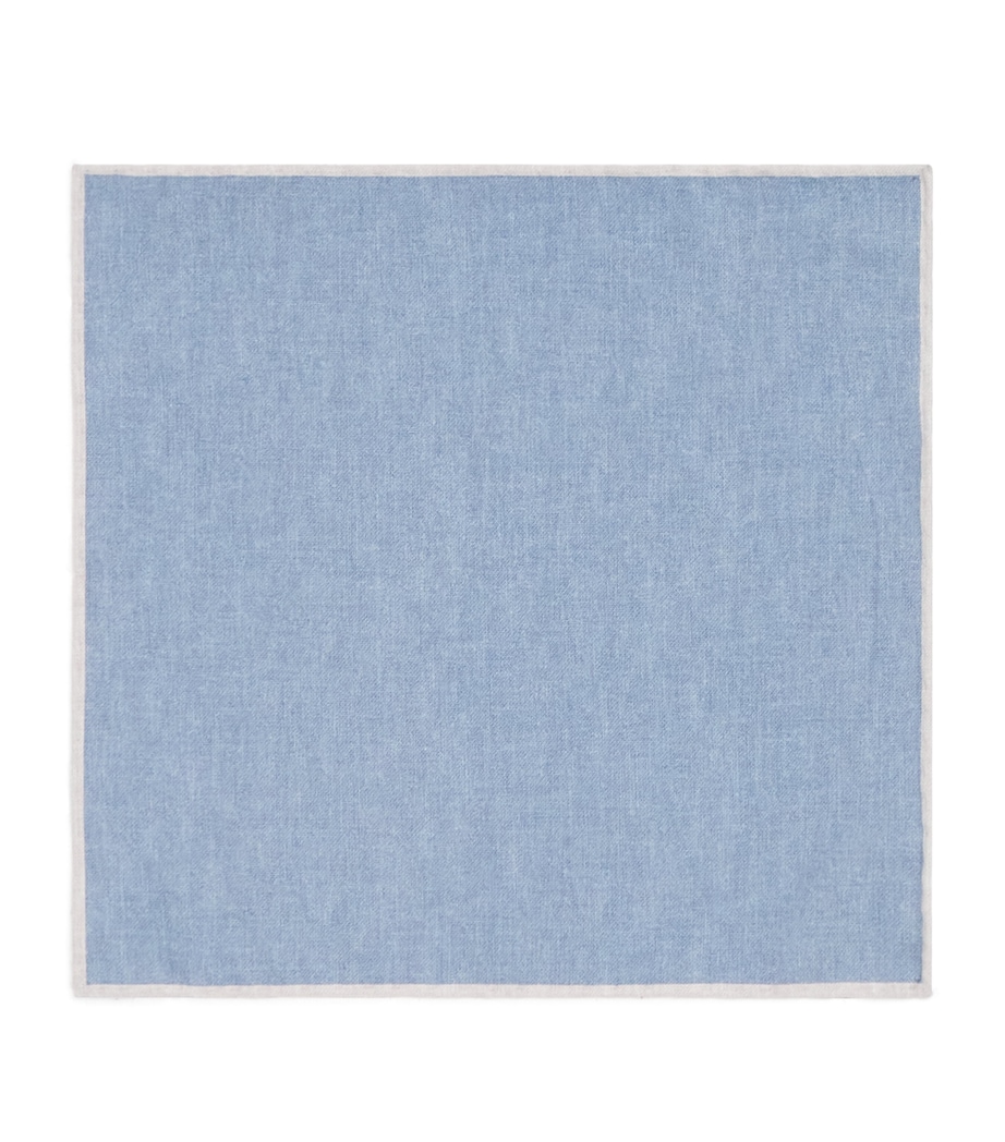 Eleventy Wool-Cotton Pocket Square Zucchero Image 1