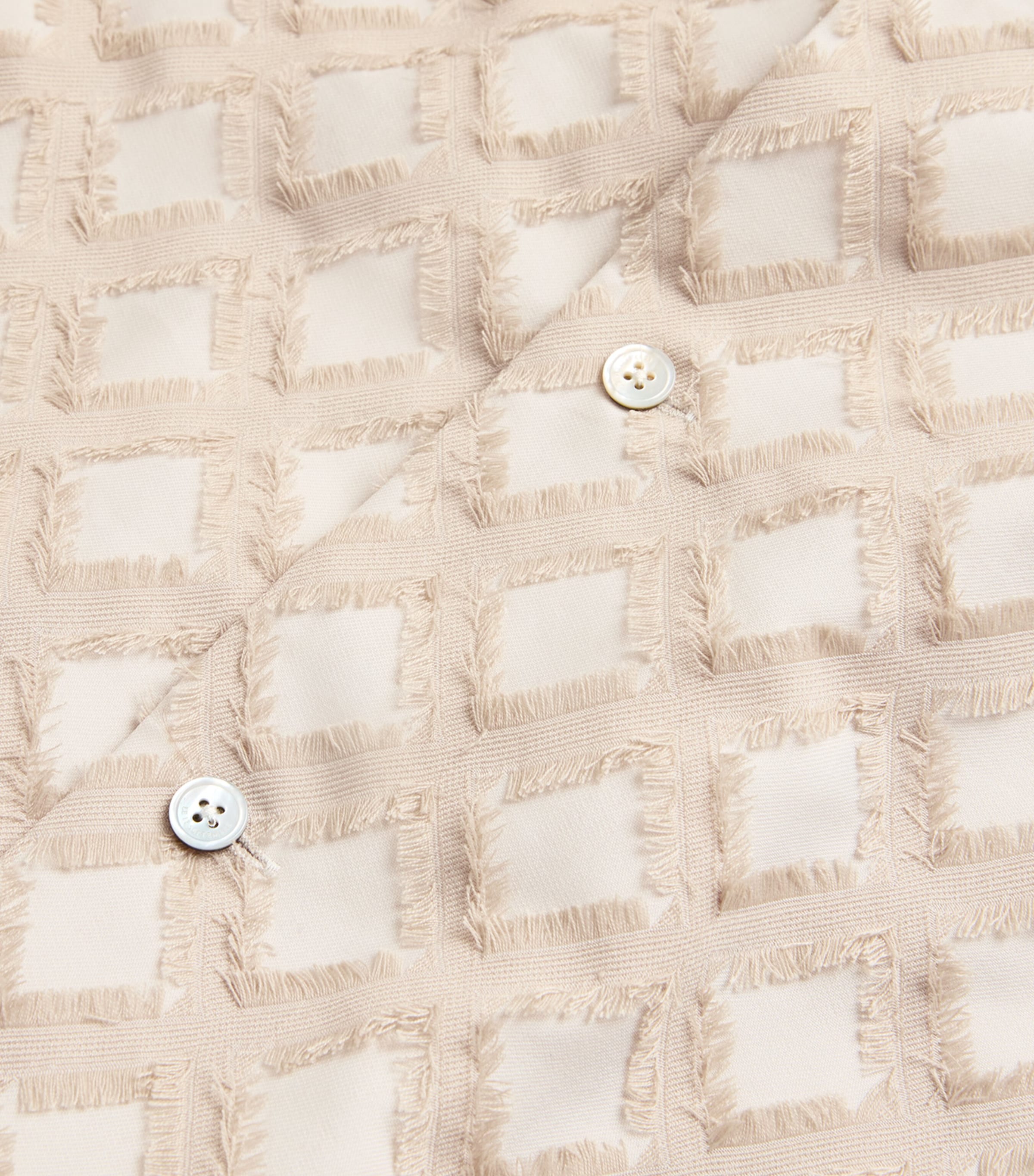 Jacquard Argyle Shirt IVORY Image 5