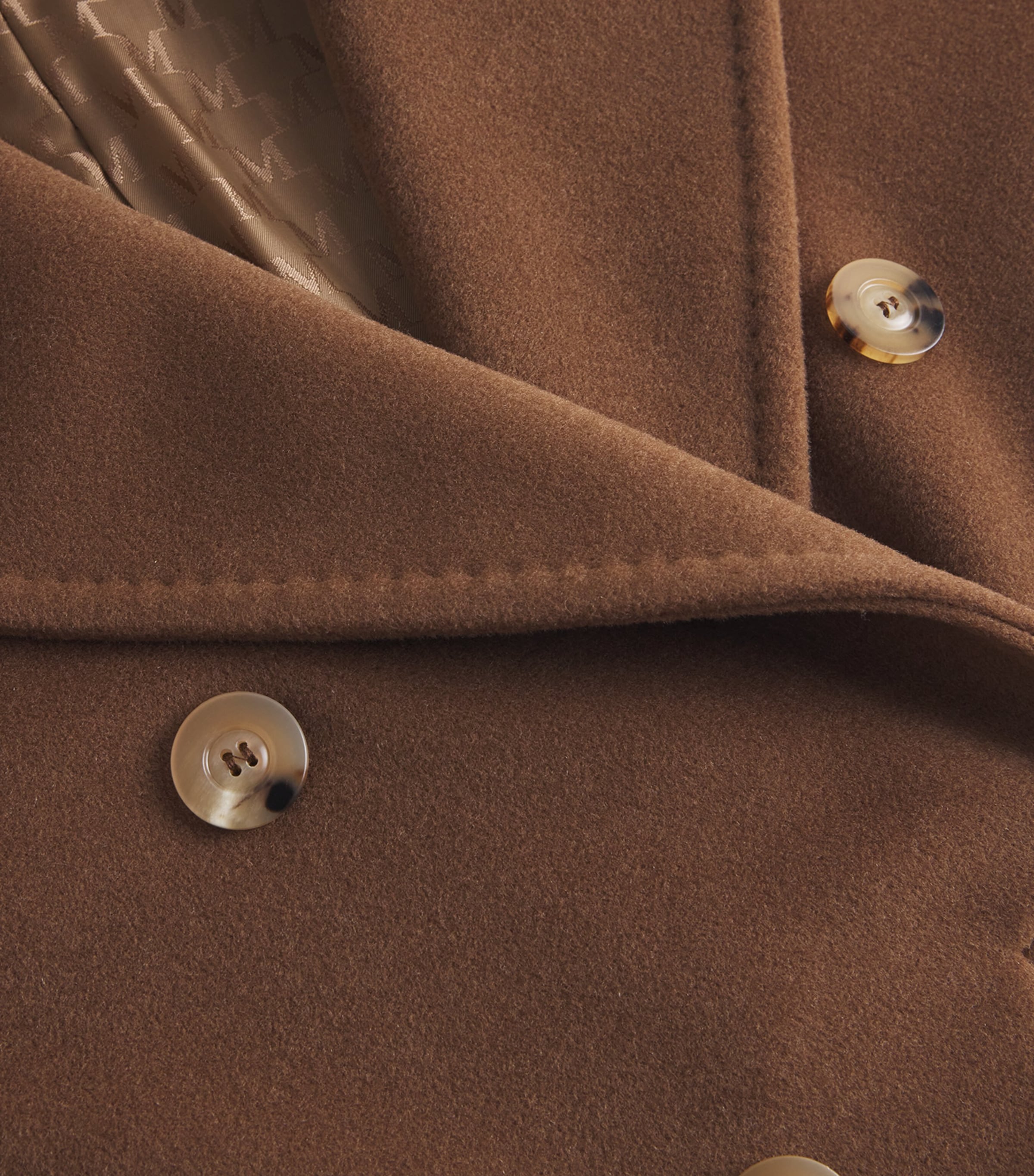 Wool-Cashmere Belted Coat TOBACCO Image 5