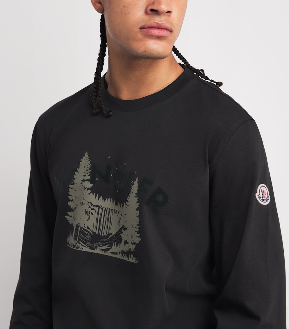 Organic Cotton Logo Long-Sleeve T-Shirt 998 Image 6