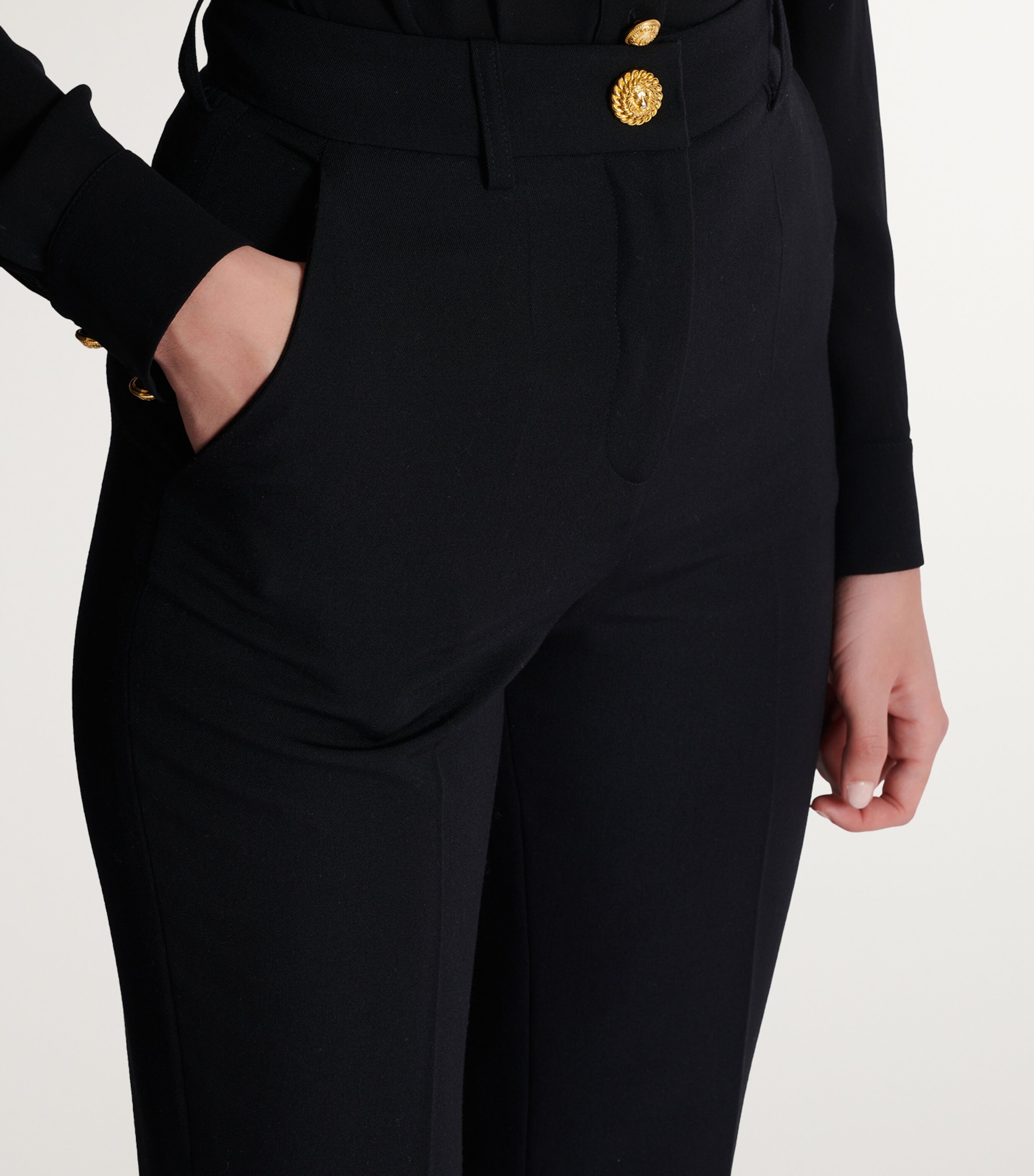 Wool Tailored Trousers 0PA NOIR Image 6