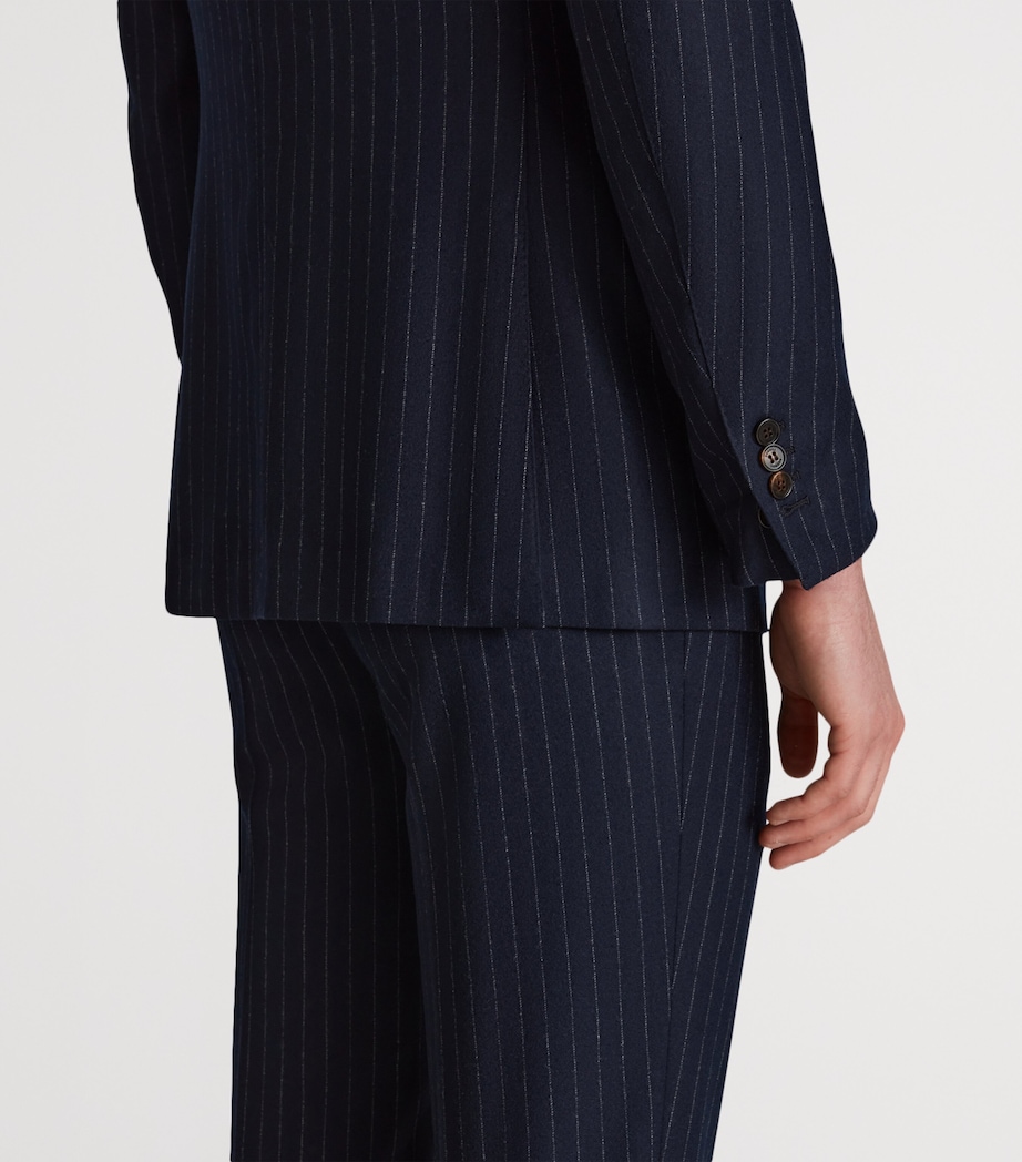 Merino Wool Chalkstripe Bourdon Blazer 416HOUSE NAVY Image 6