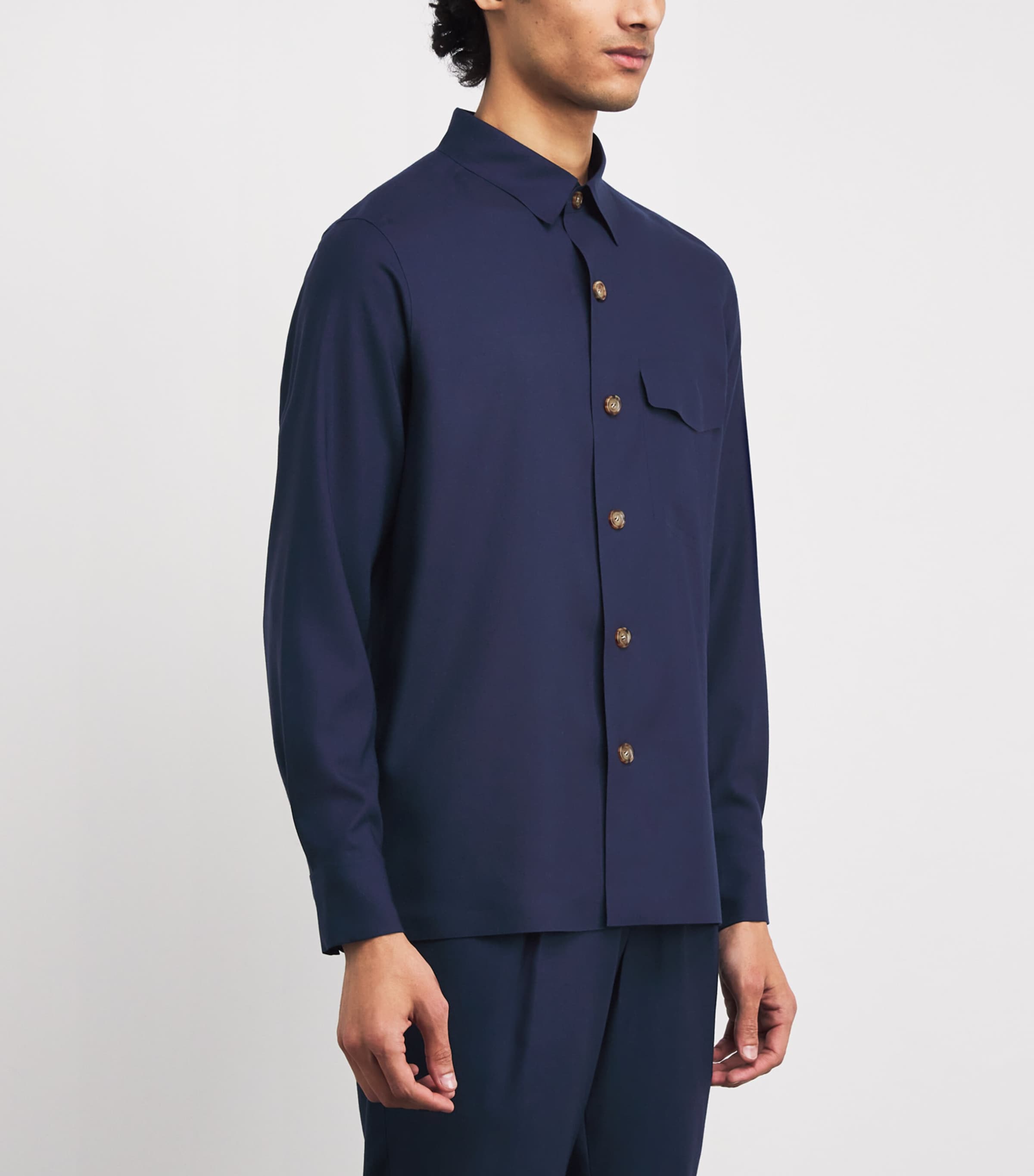 Cashmere Shirt 46237 DARK BLUE Image 3