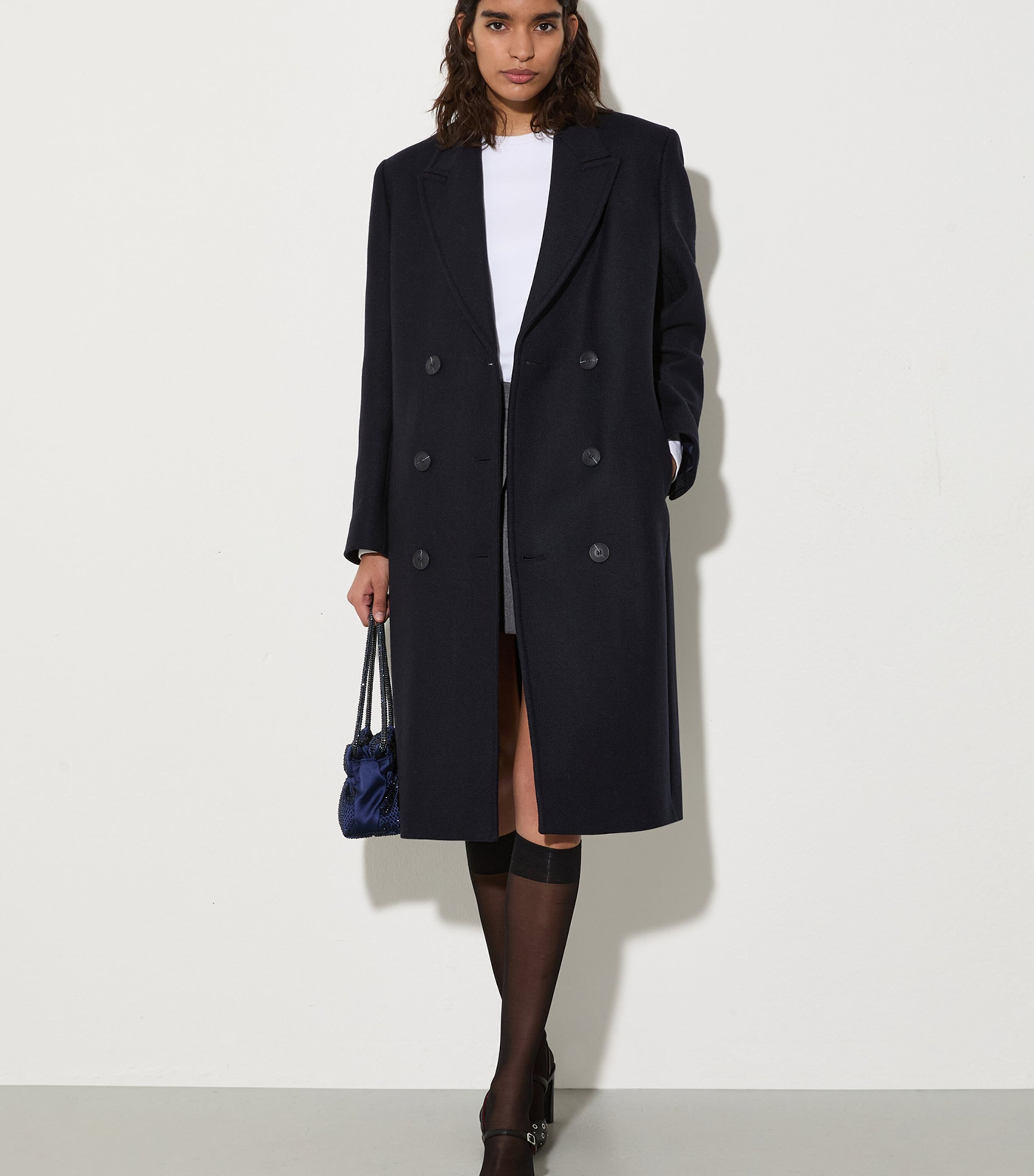 Wool-Blend Overcoat NAVY Image 2