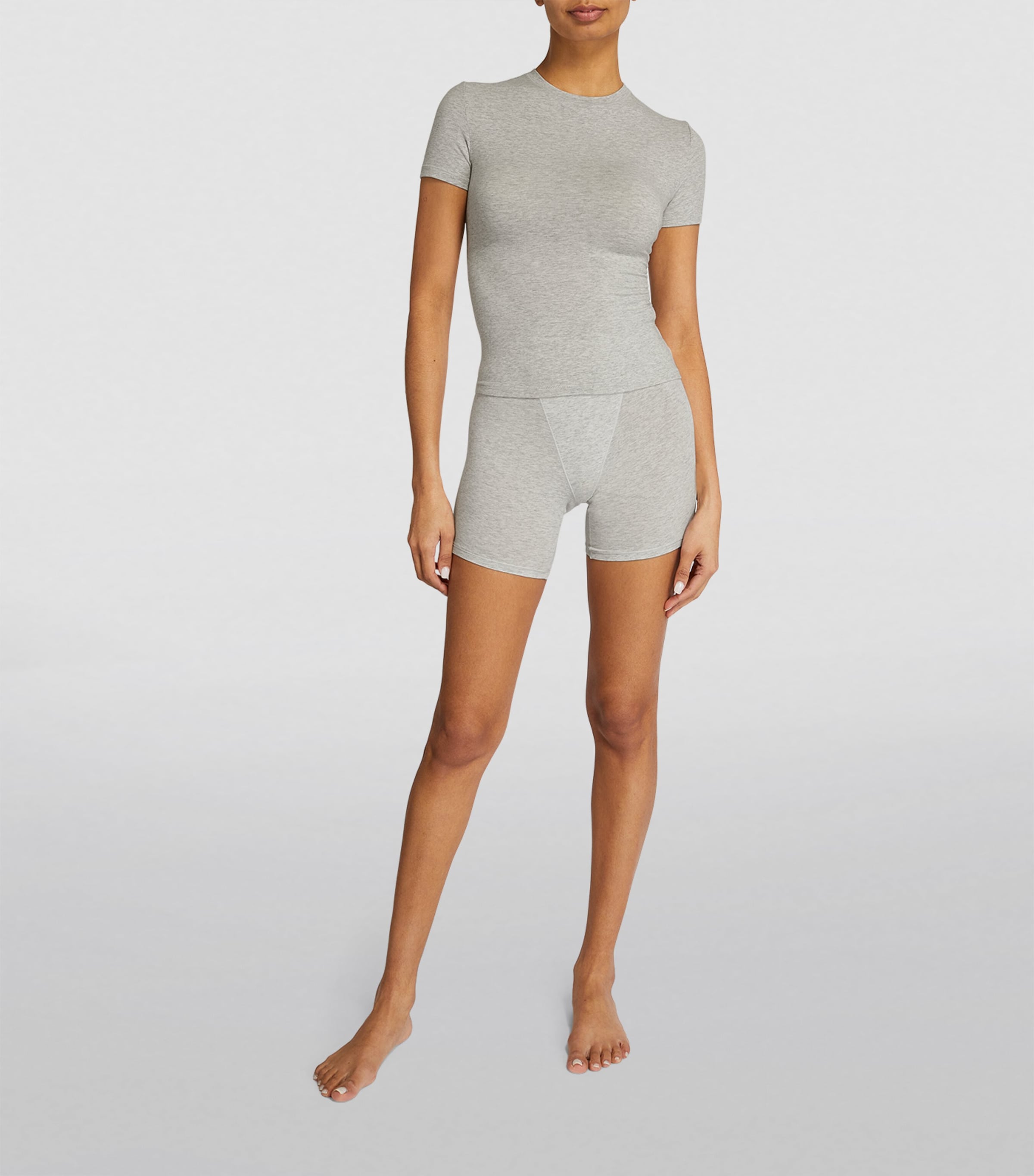 Short-Sleeve T-Shirt LIGHT HEATHER GREY Image 2