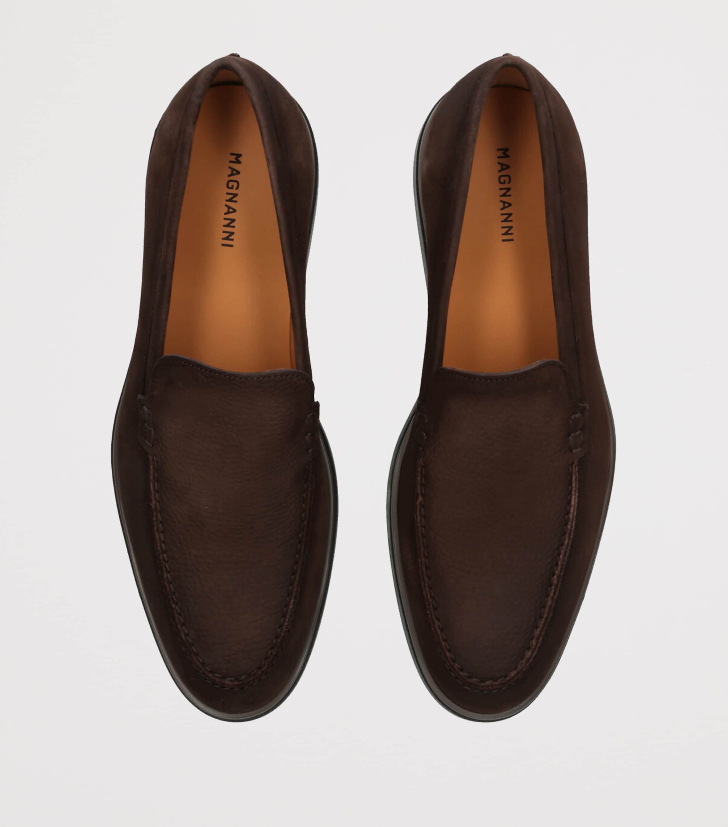 Nubuck Leather Paraiso Loafers DARK BROWN Image 4