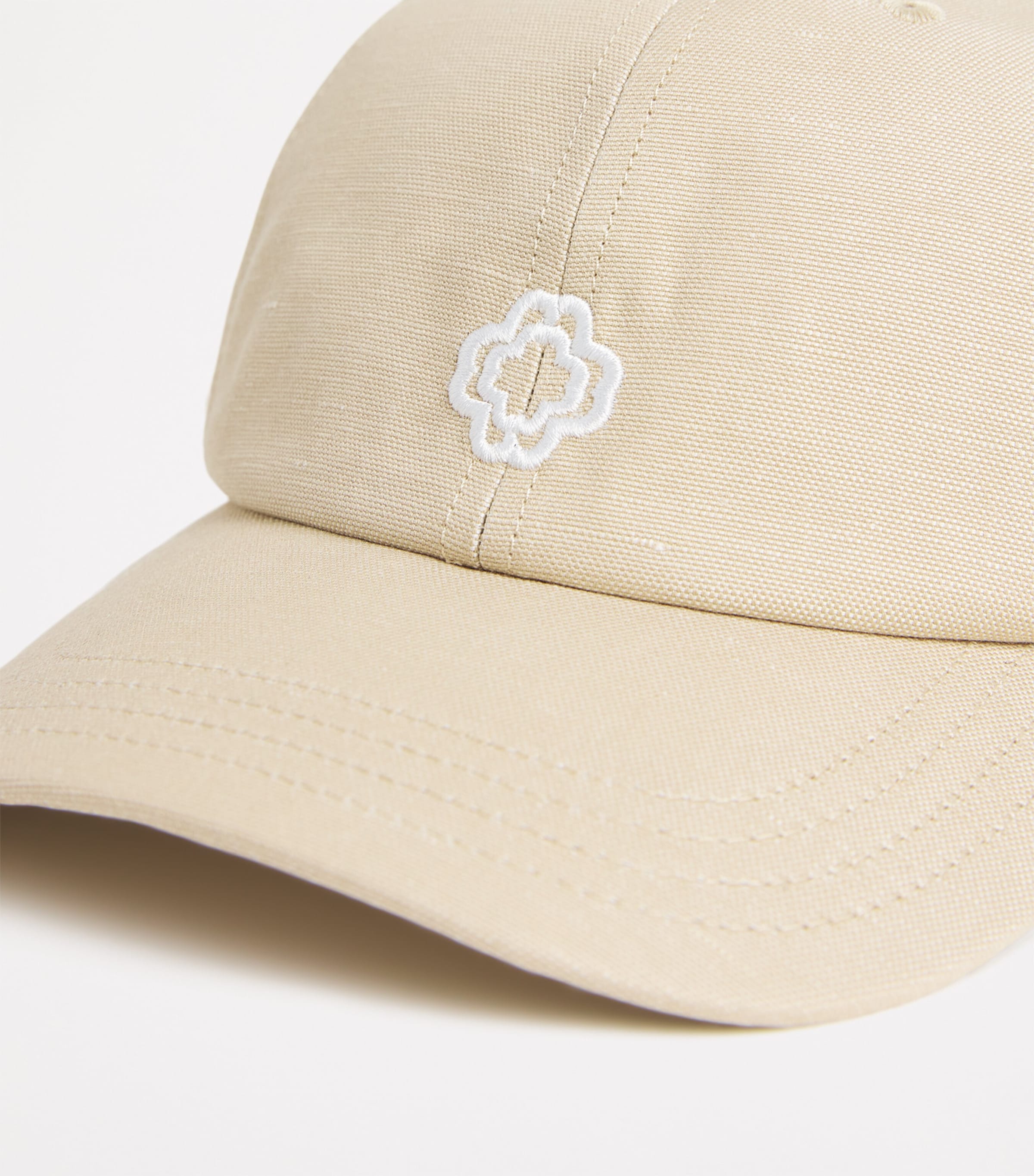 Maje Cotton Logo Cap Ecru Image 4