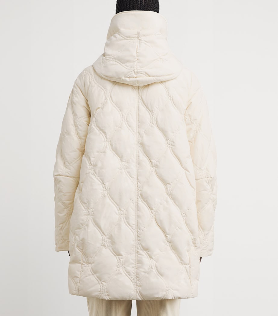 Quilted Alessia Coat LINEN Image 4