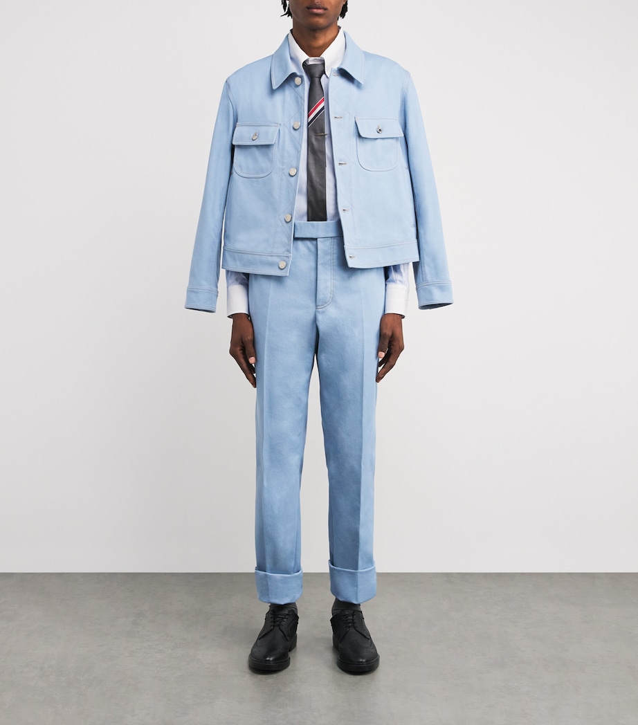 Cotton Stripe Shirt LIGHT BLUE Image 2