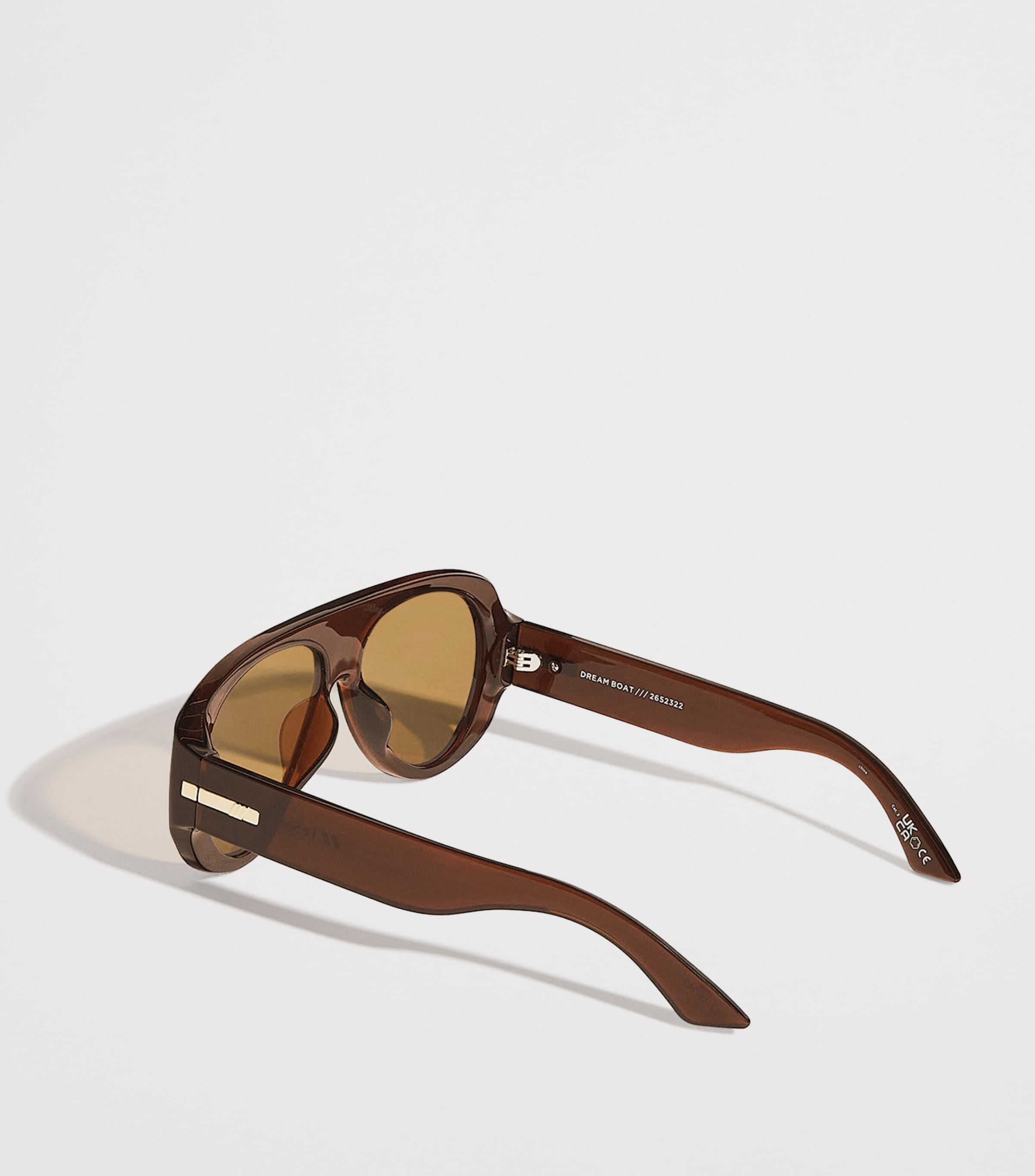 Dream Boat Aviator Sunglasses COCOA Image 3