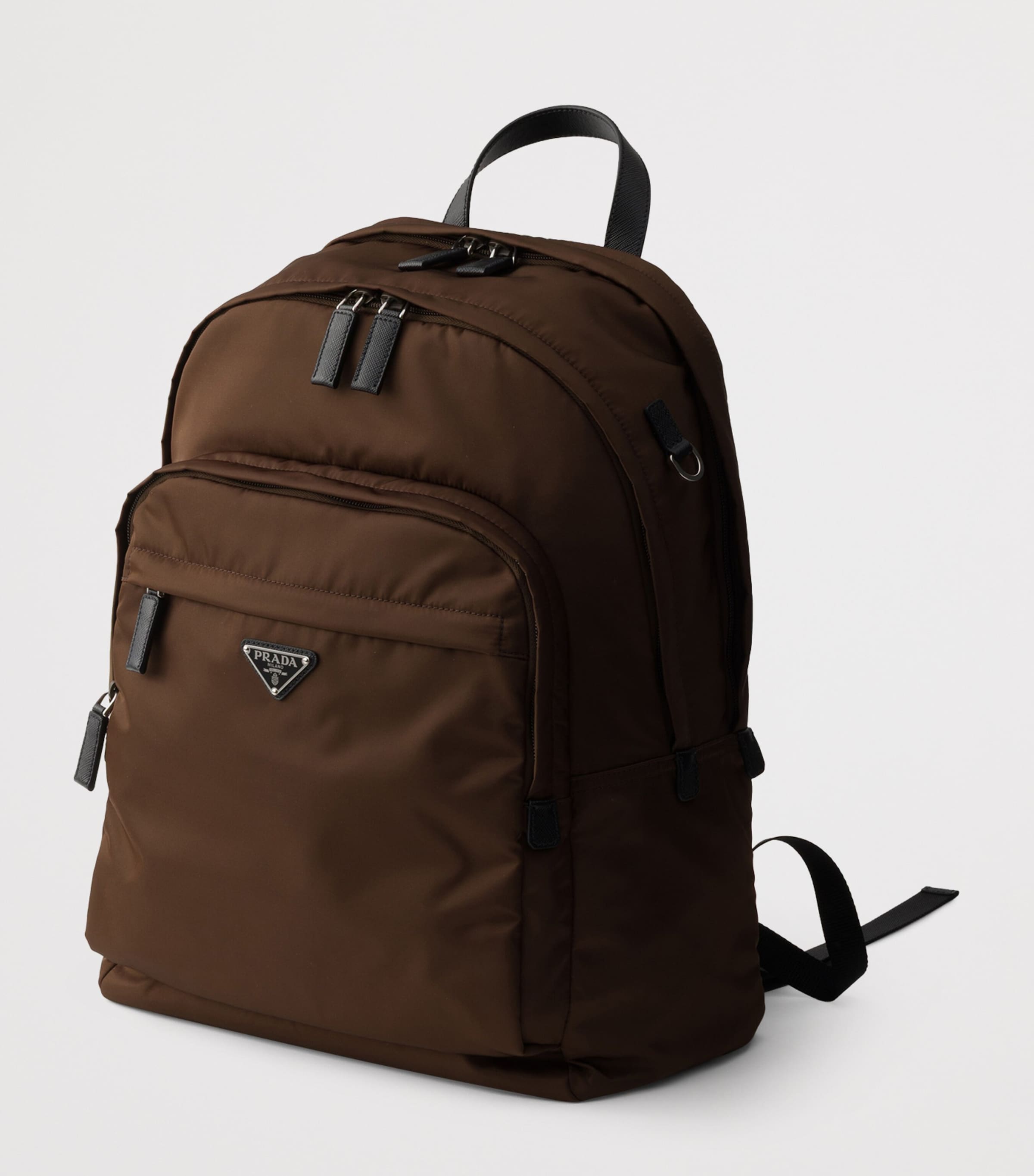 Prada Re-Nylon and Saffiano Leather Backpack Image 3