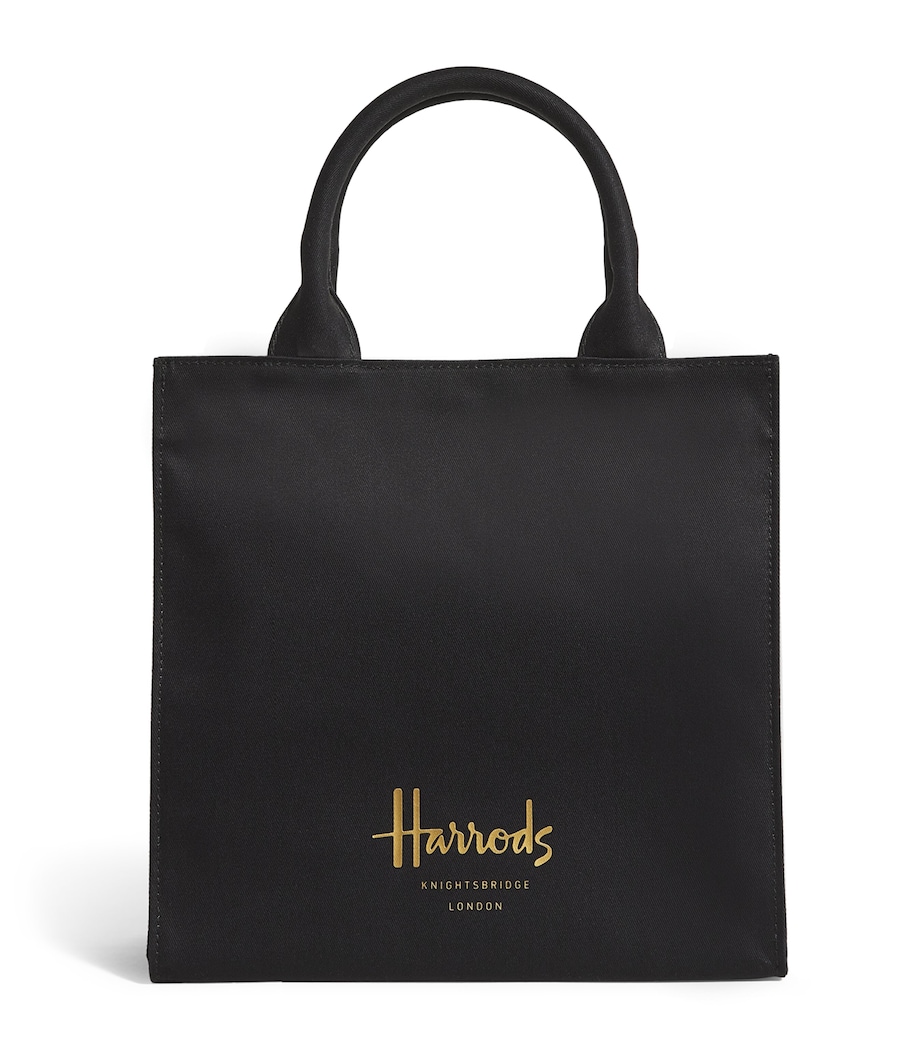 Small Cotton Logo Tote Bag BLACK Image 1