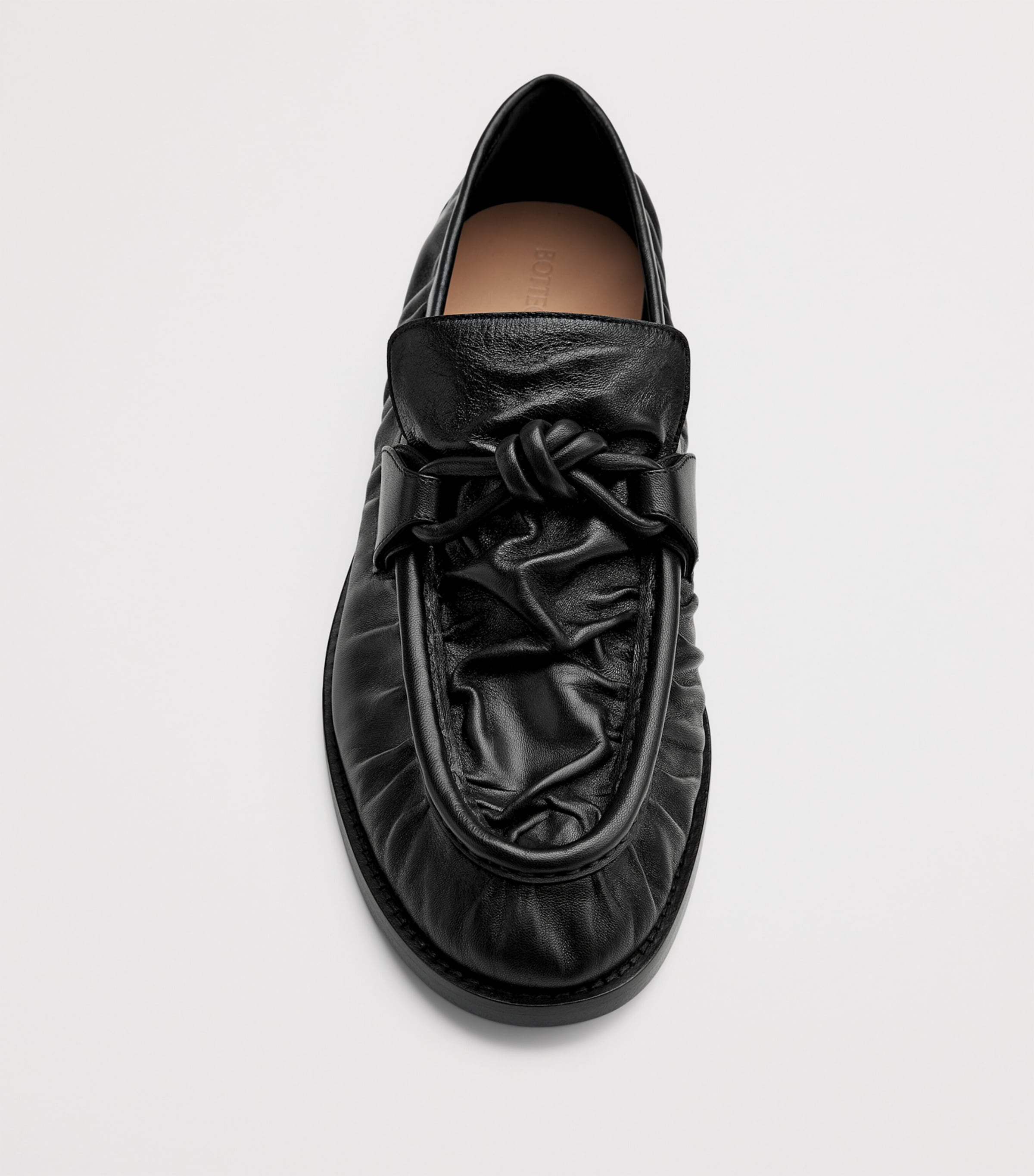 Leather Crinkled-Effect Loafers 1000 Image 5