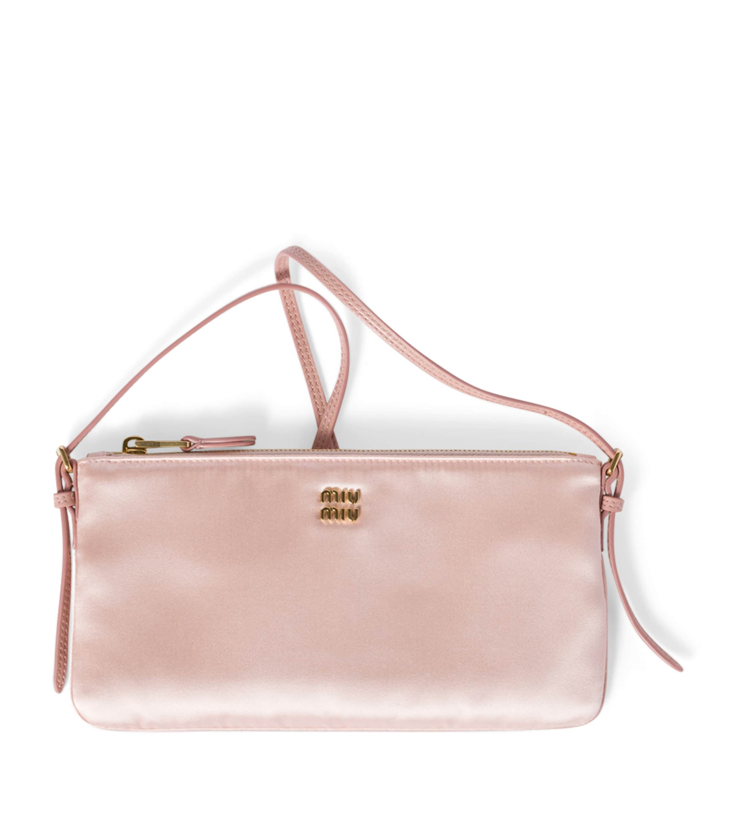 Miu Miu Mini Satin Pouch | Harrods UK