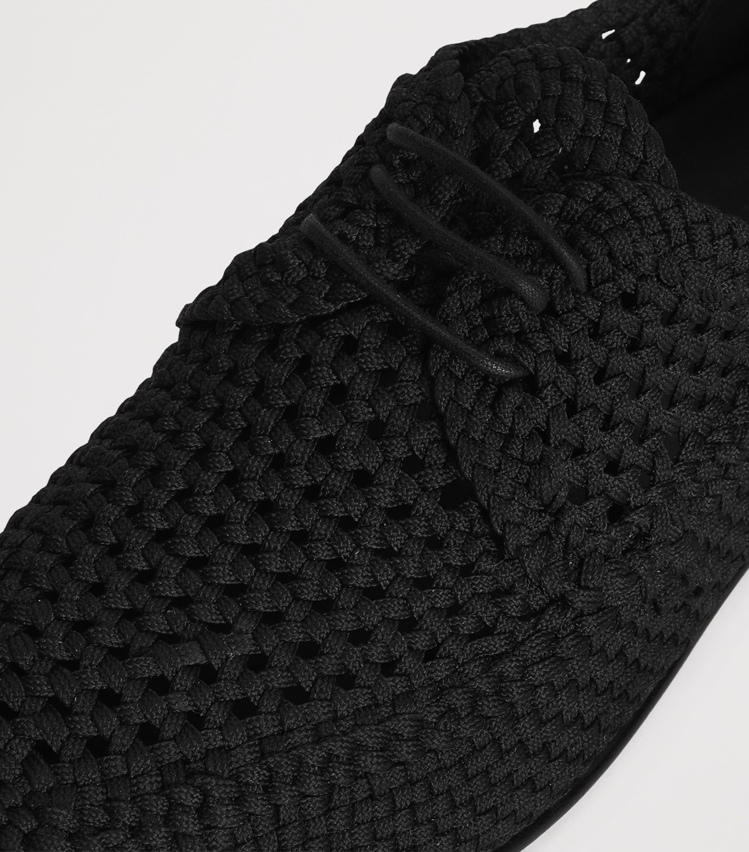 Woven Derby Shoes 80999-BLACK Image 3