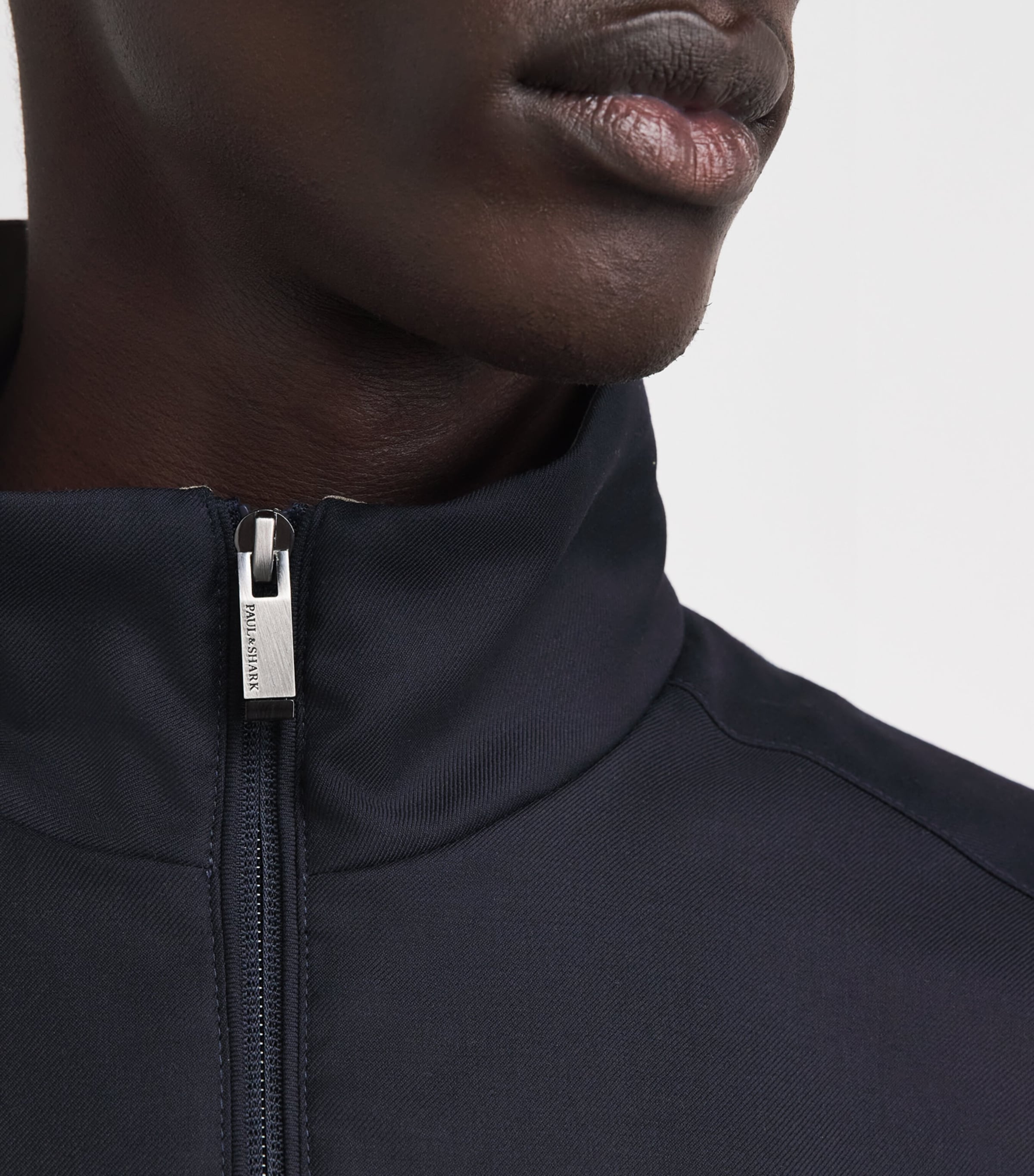 Paul & Shark Mens Wool Bomber Jacket Blue Image 3